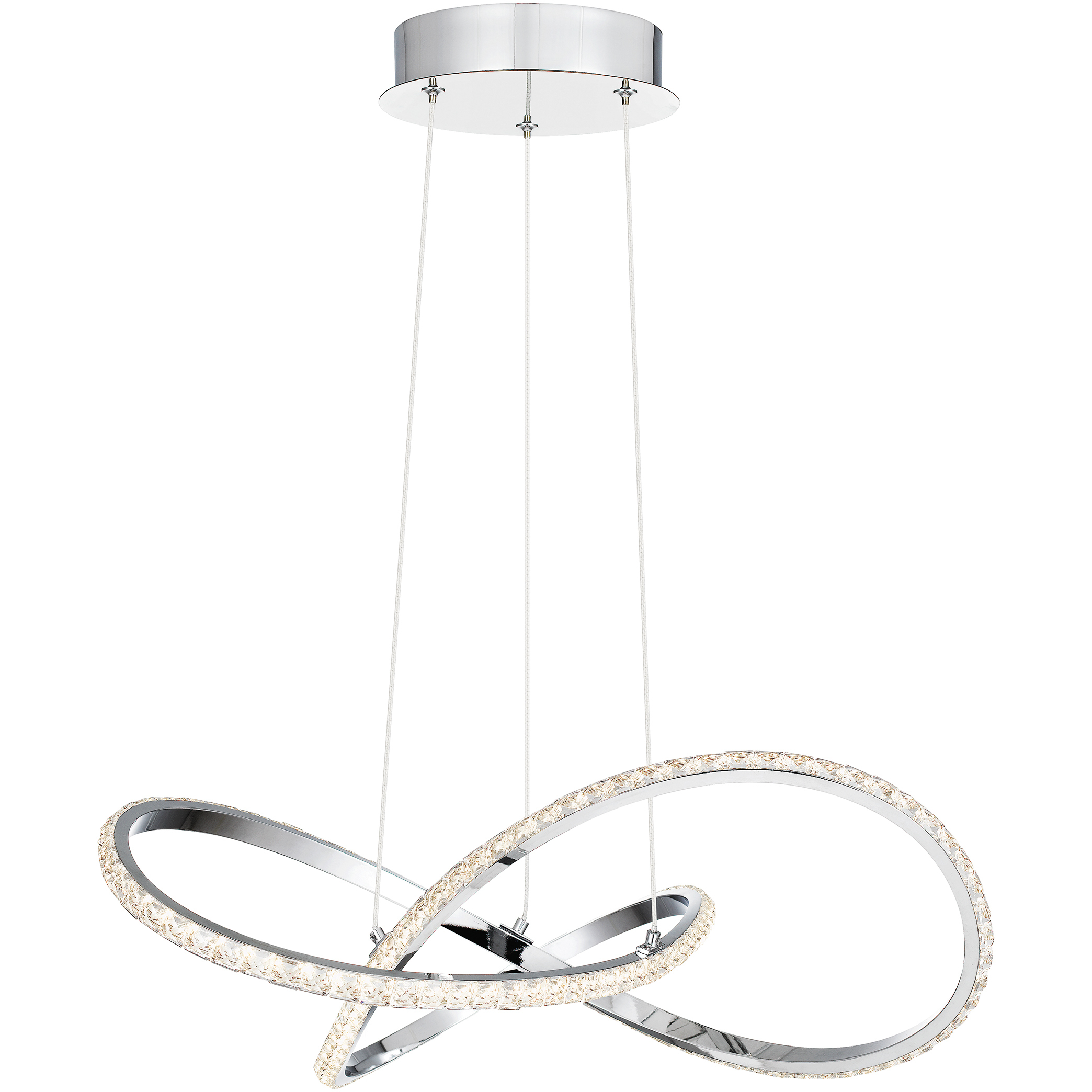 Quoizel Rumi 18.75 inch Polished Chrome Pendant Ceiling Light PCRUM2818C - Open Box
