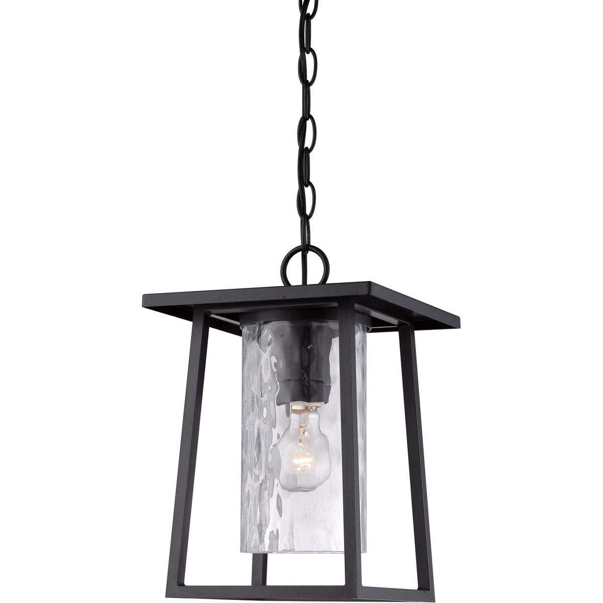 Lodge 1 Light 10 inch Mystic Black Mini Pendant Ceiling Light, Small