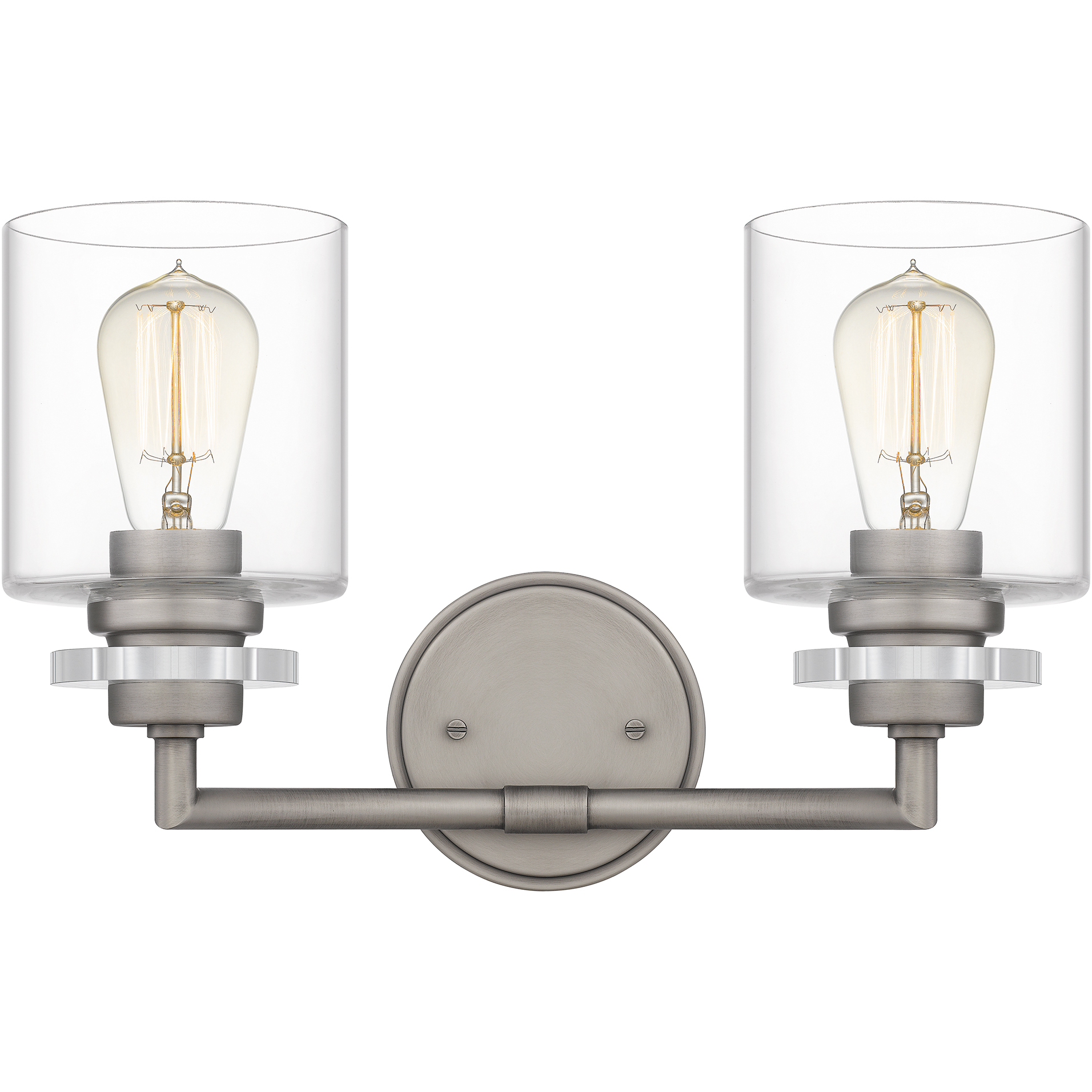 Jaspar 2 Light 16 inch Antique Nickel Bath Light Wall Light