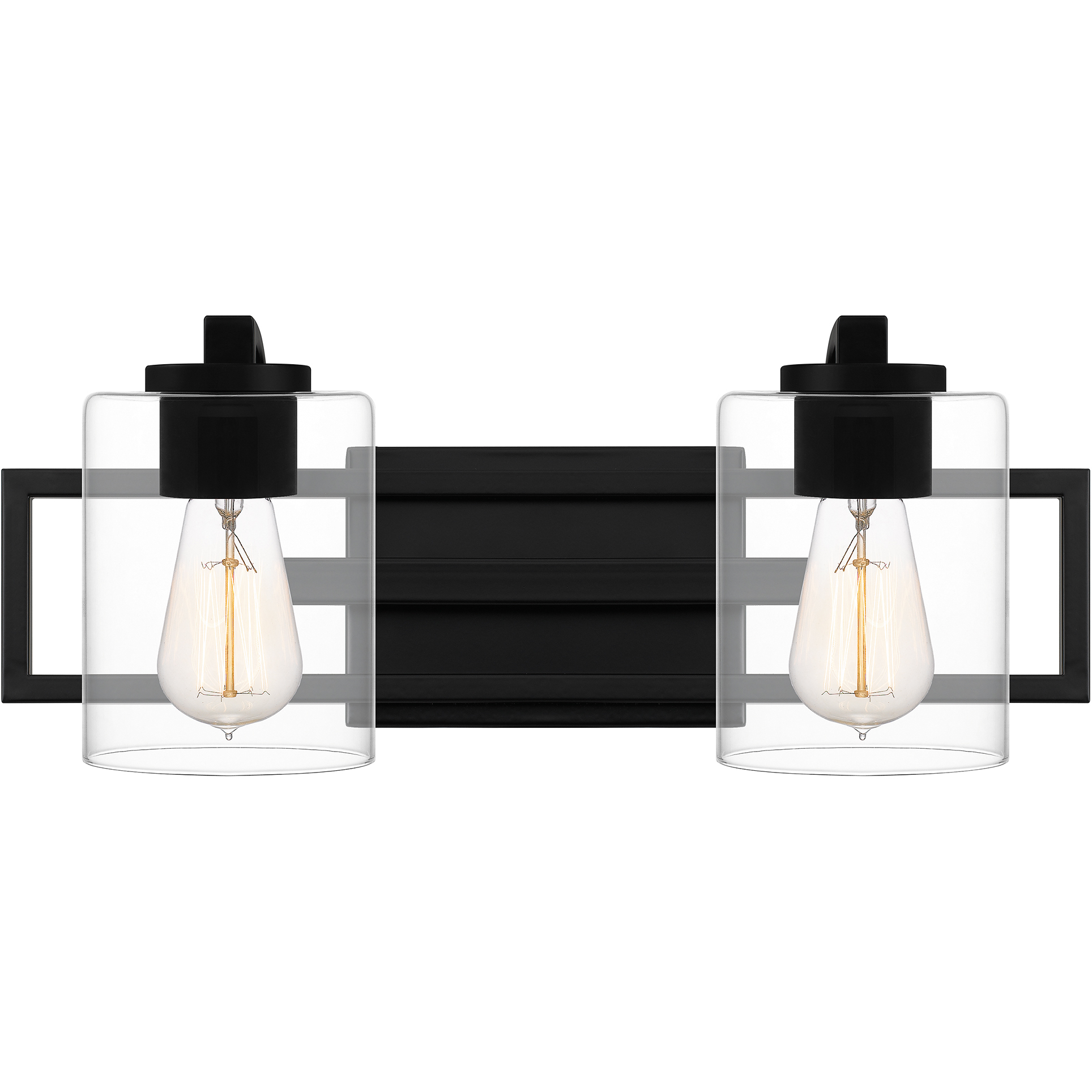 Lansdowne 2 Light 18 inch Matte Black Bath Light Wall Light