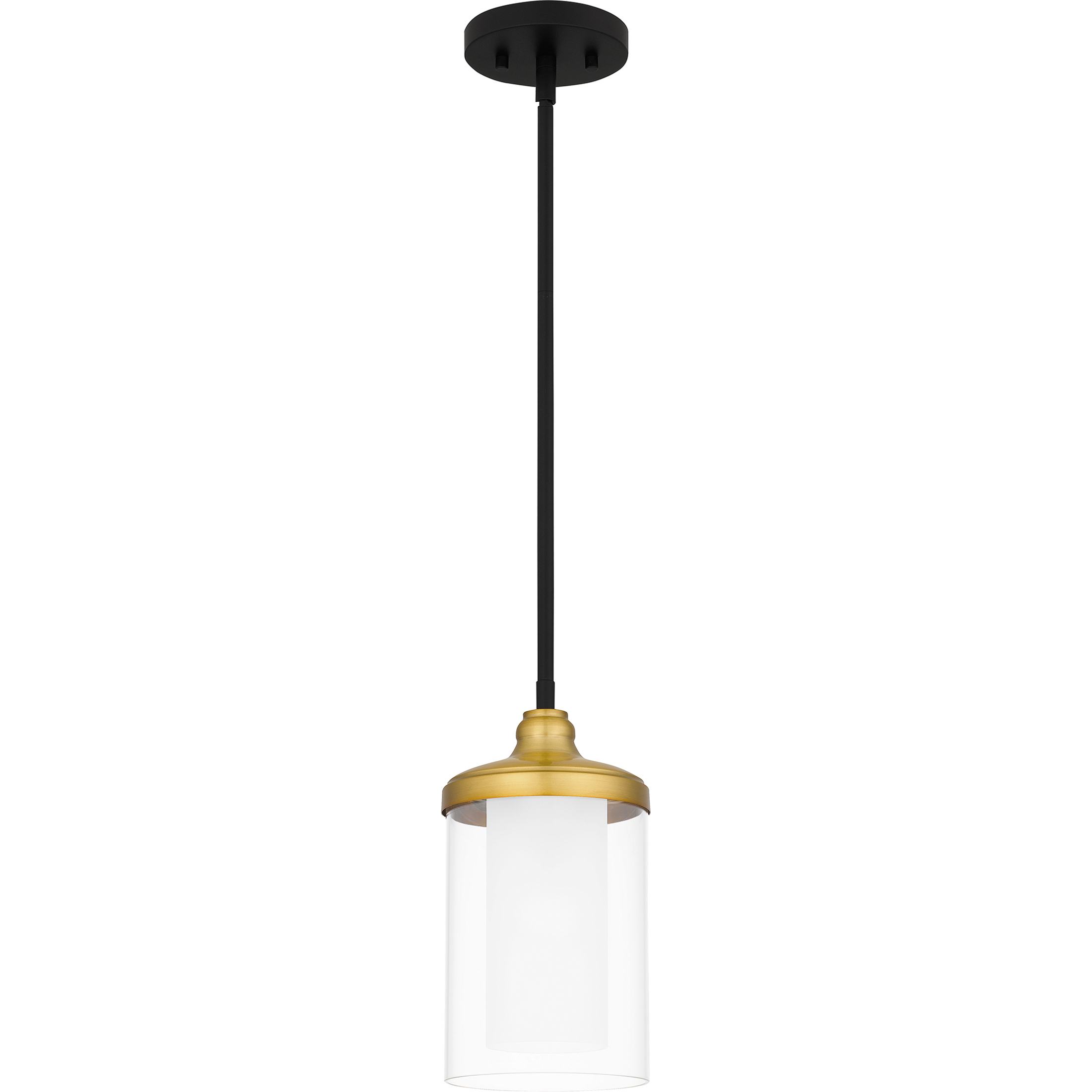 Quoizel ROW1506MBK Rowland 1 Light 6 inch Matte Black Mini