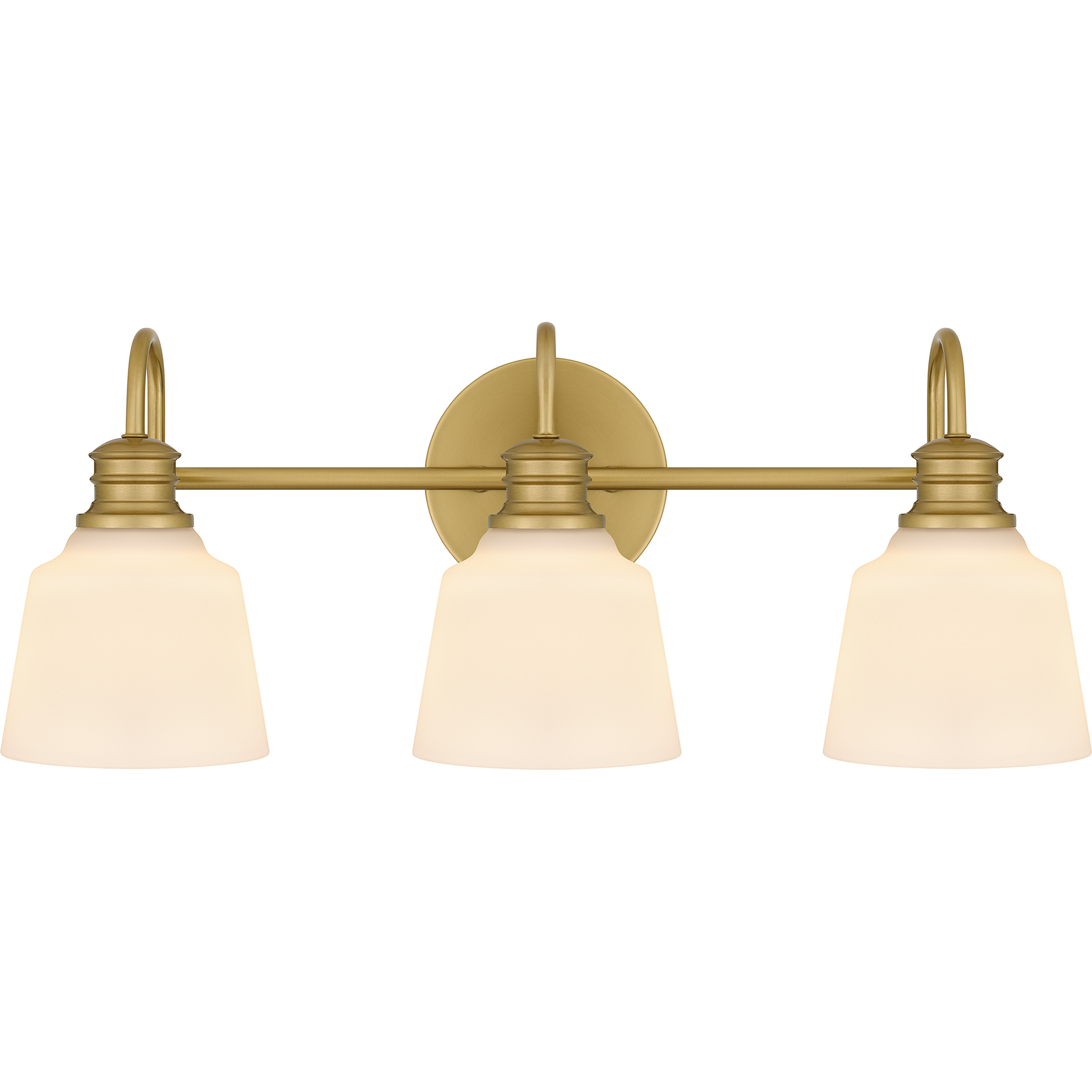 Hinton 3 Light 22 inch Aged Brass Bath Light Wall Light, Large