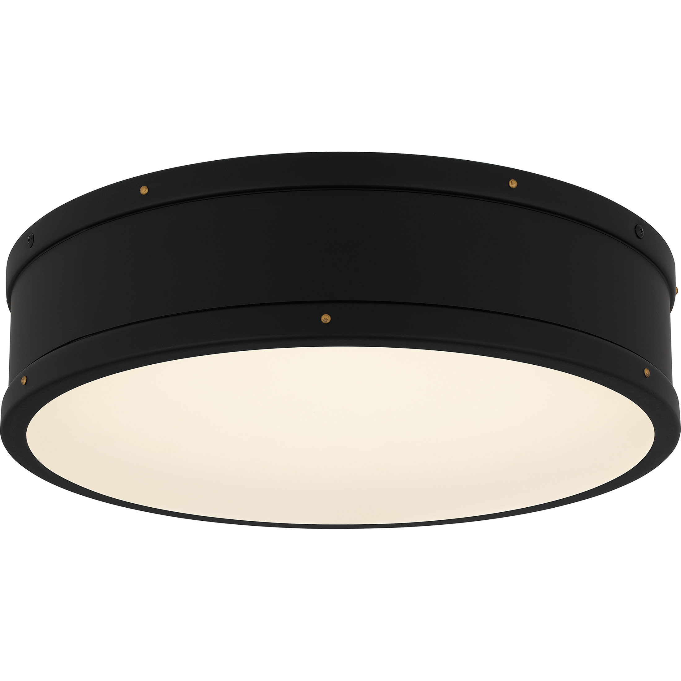 Ahoy LED 16 inch Matte Black Flush Mount Ceiling Light, Medium
