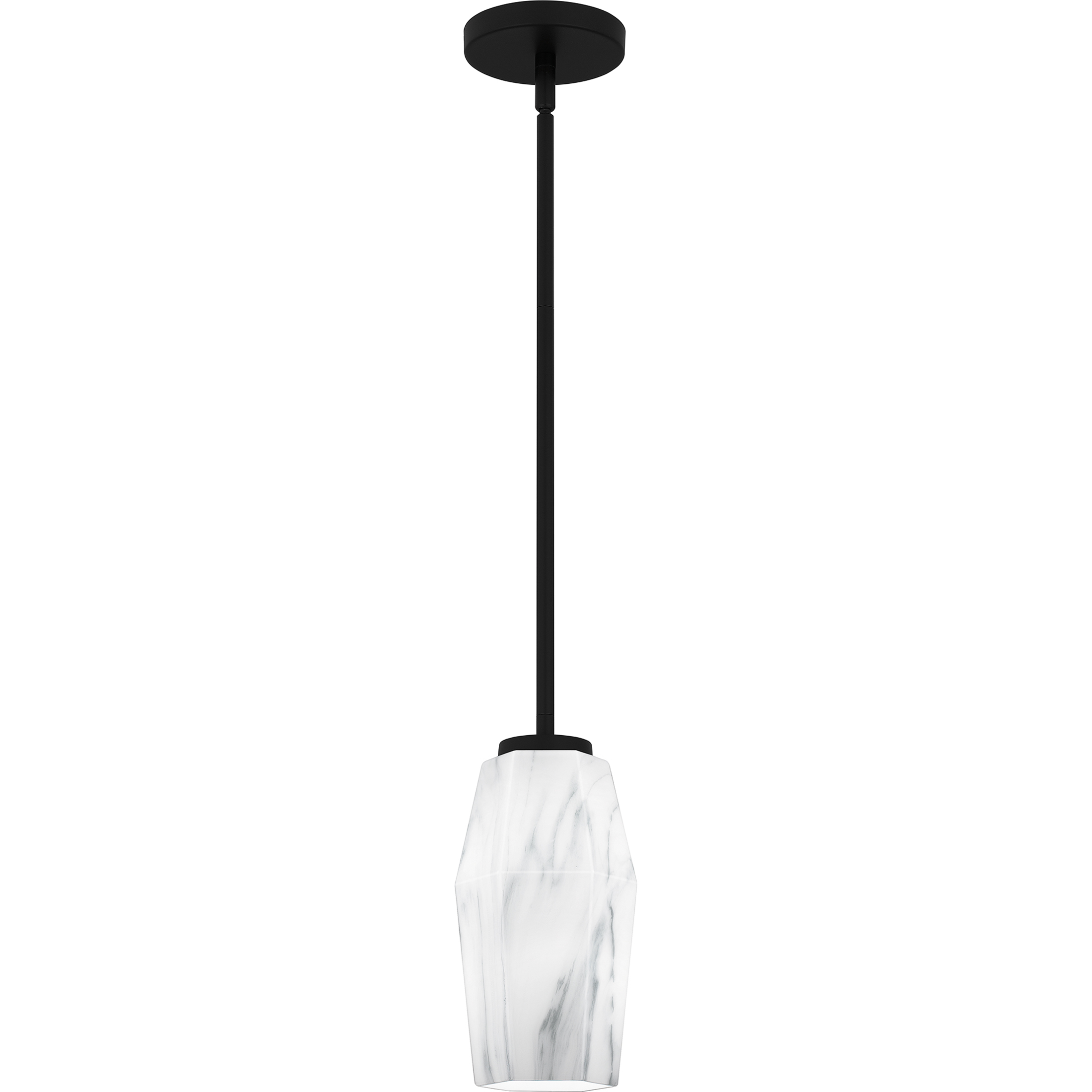 Fogel 1 Light 5 inch Matte Black Mini Pendant Ceiling Light, Small