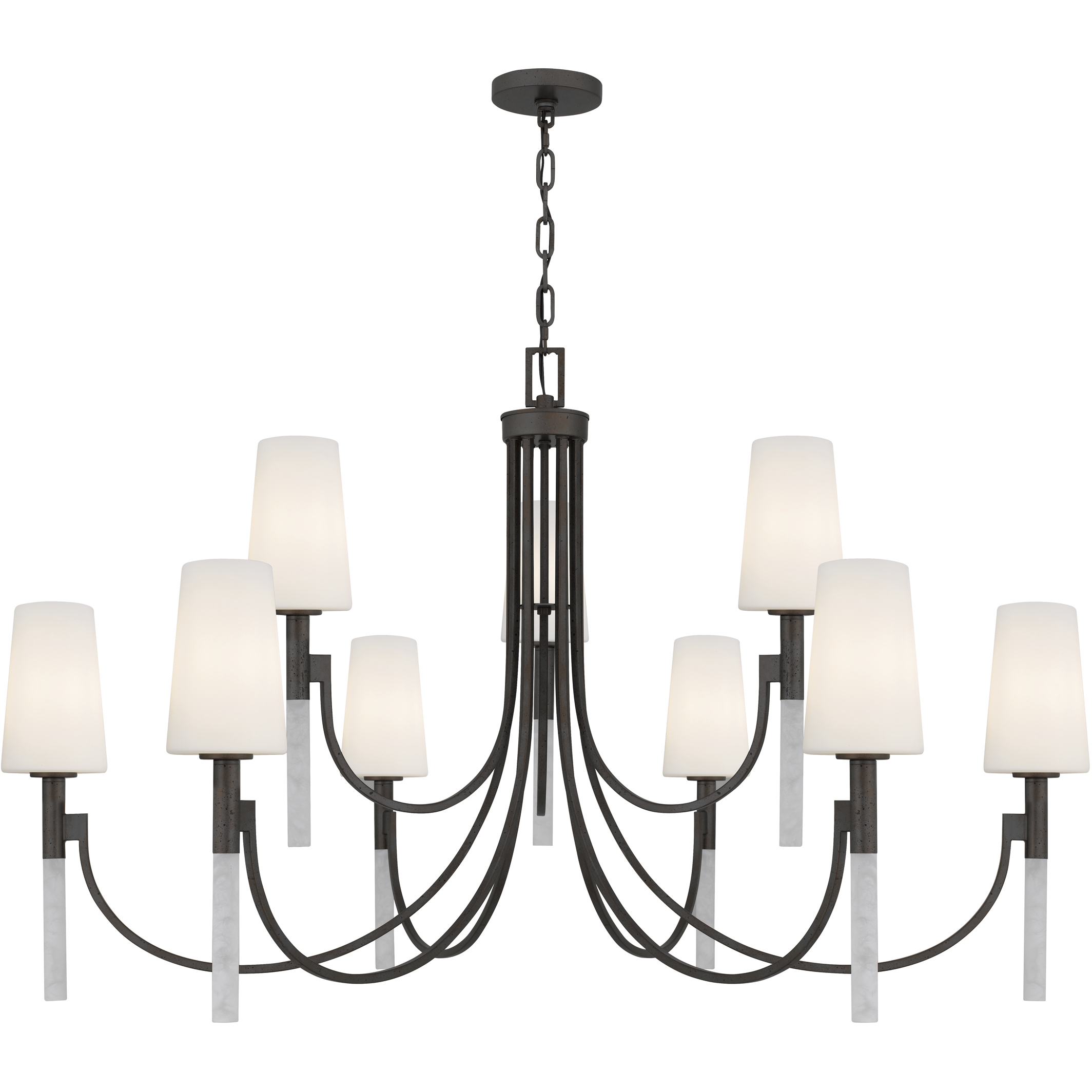 Eloura 9 Light 48 inch Iron Gate Chandelier Ceiling Light