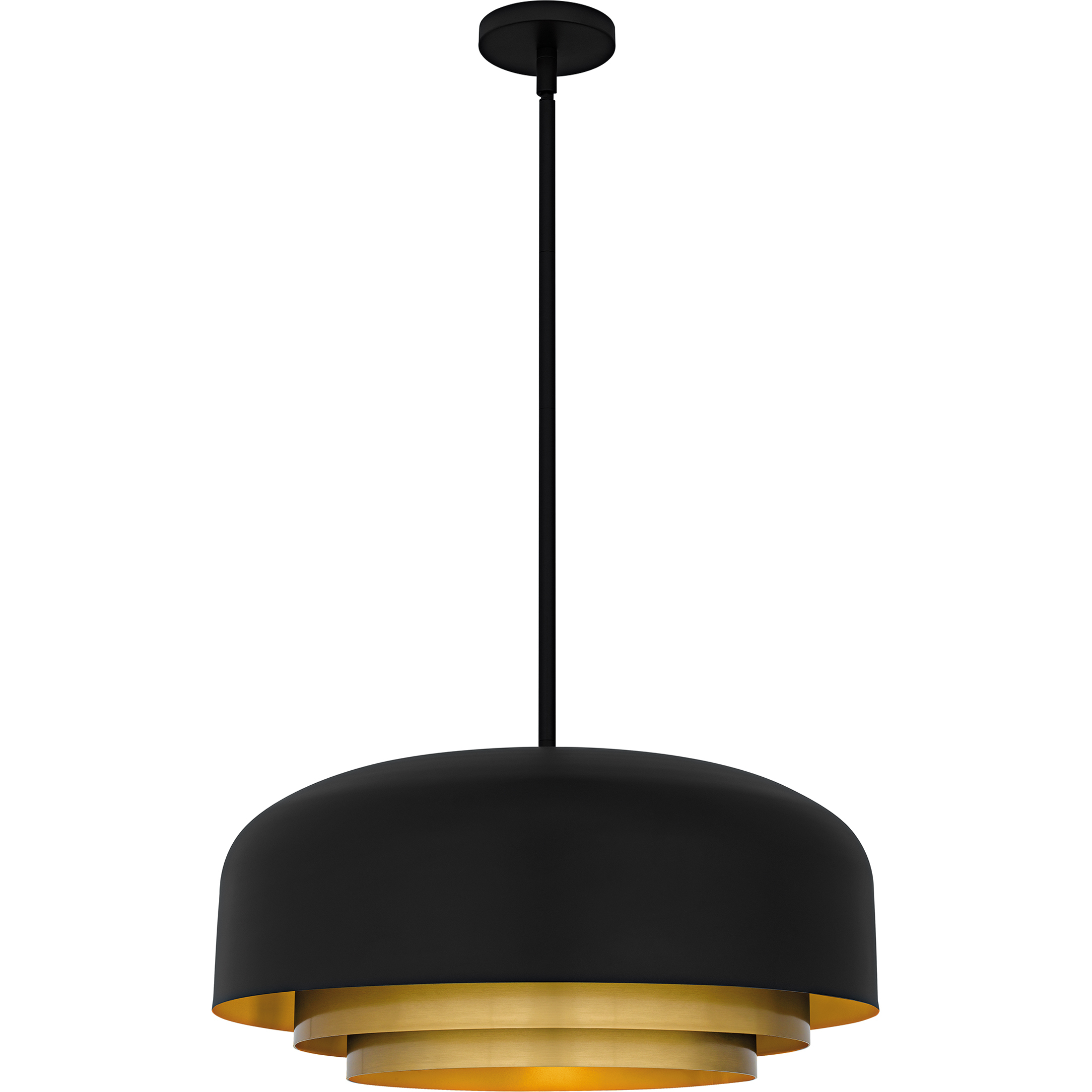 Frankie 4 Light 22 inch Matte Black Pendant Ceiling Light, Large