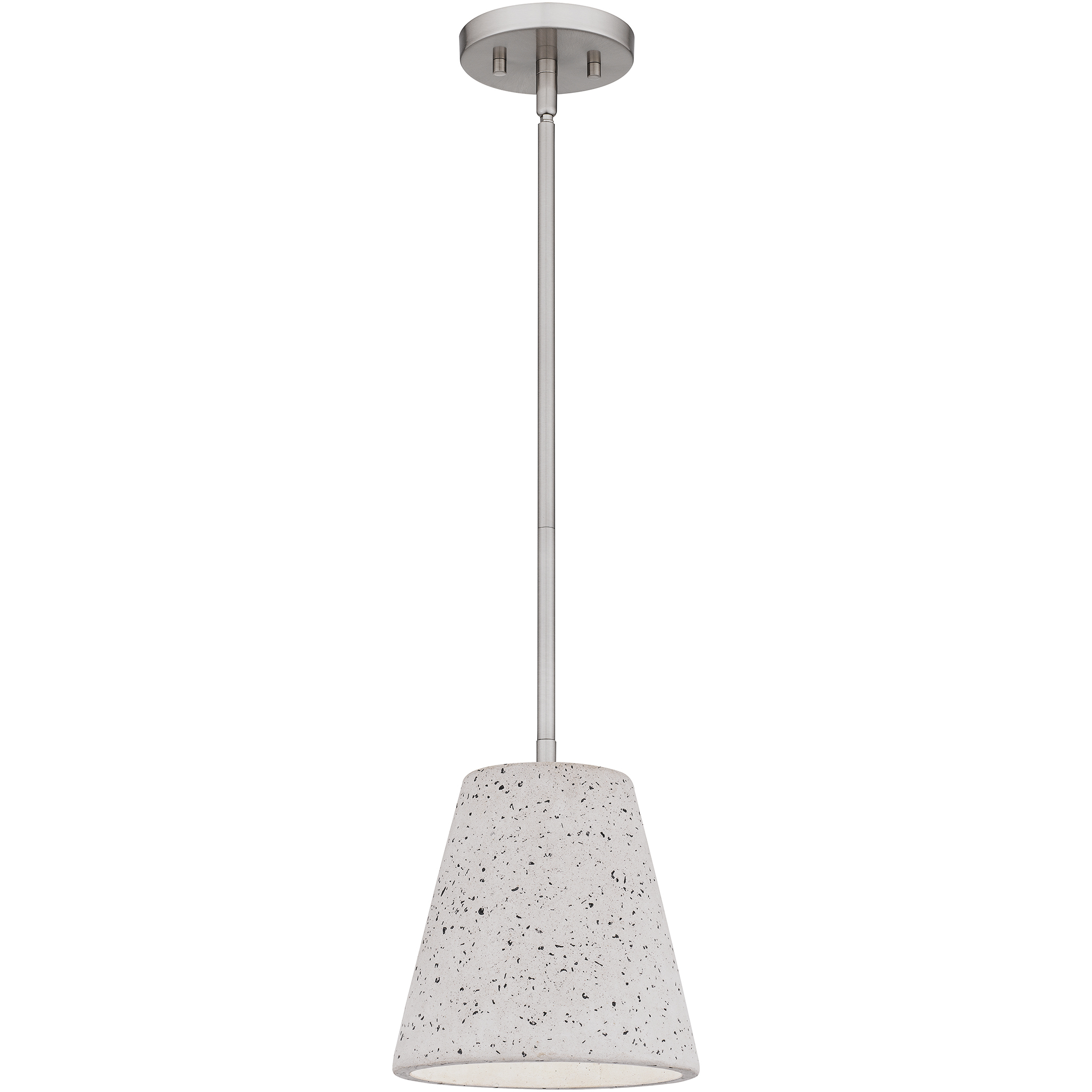 Hazel 1 Light 8 inch Brushed Nickel Mini Pendant Ceiling Light, Small