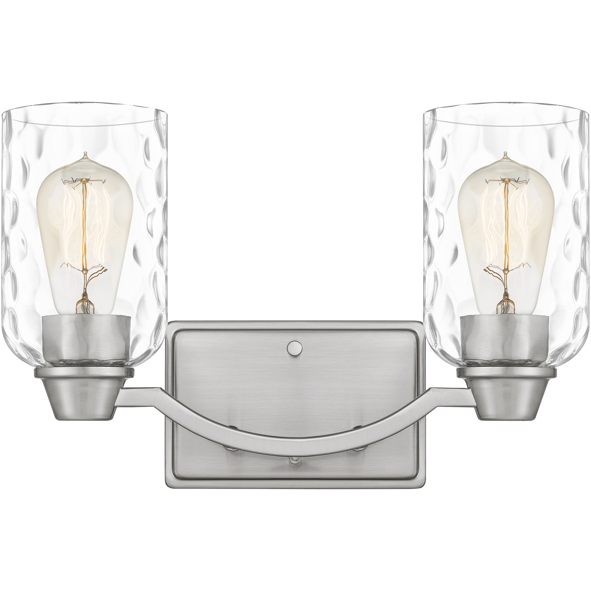 Acacia 2 Light 14 inch Brushed Nickel Bath Light Wall Light, Medium