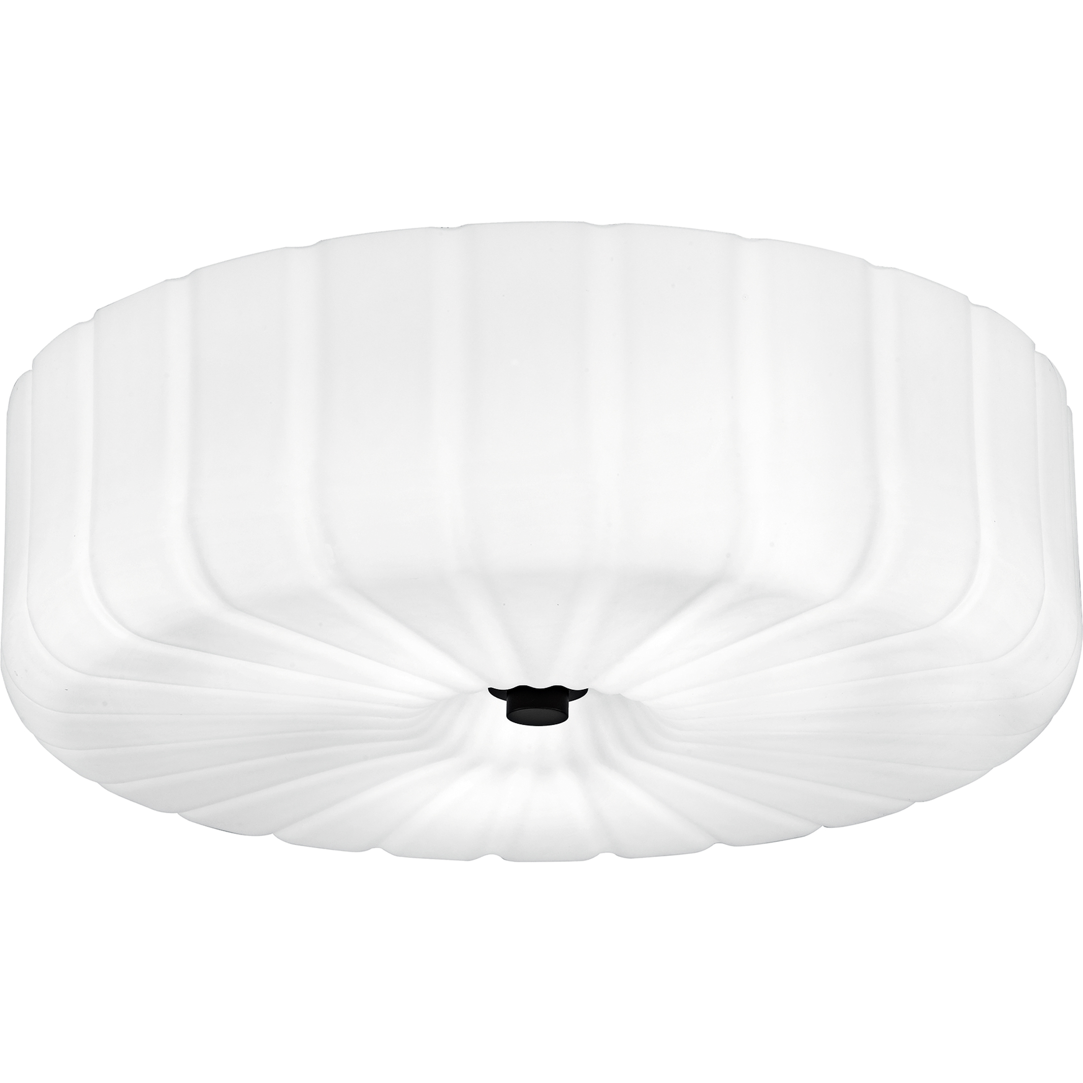 Oberman LED 15 inch Matte Black Flush Mount Ceiling Light, Medium