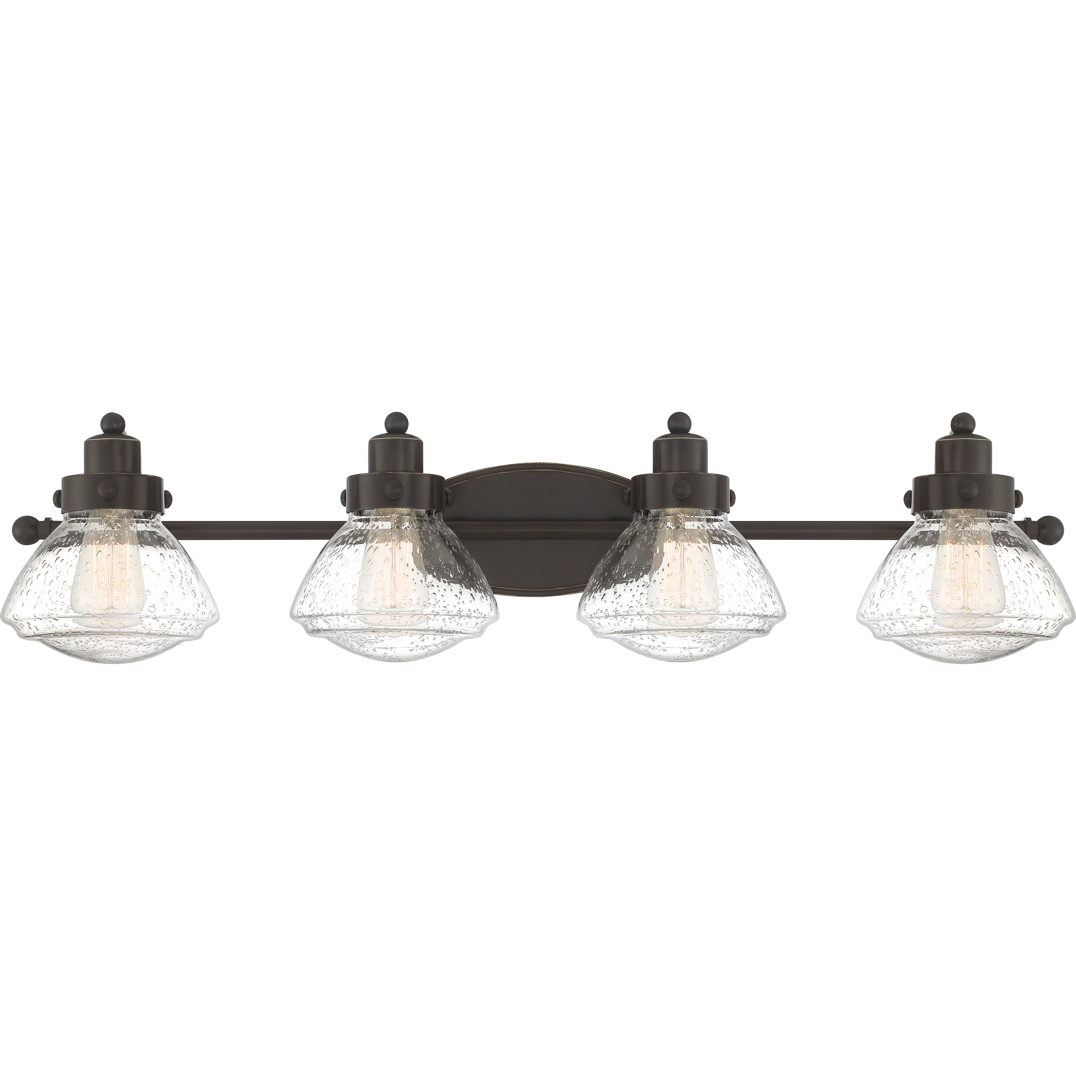 Scholar 4 Light 33.75 inch Palladian Bronze Bath Light Wall Light