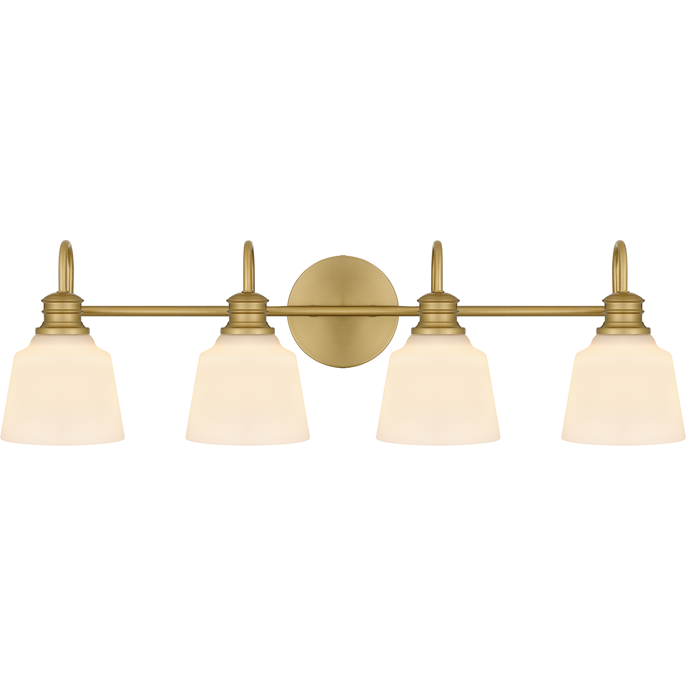 Hinton 4 Light 30.5 inch Aged Brass Bath Light Wall Light, Extra Large