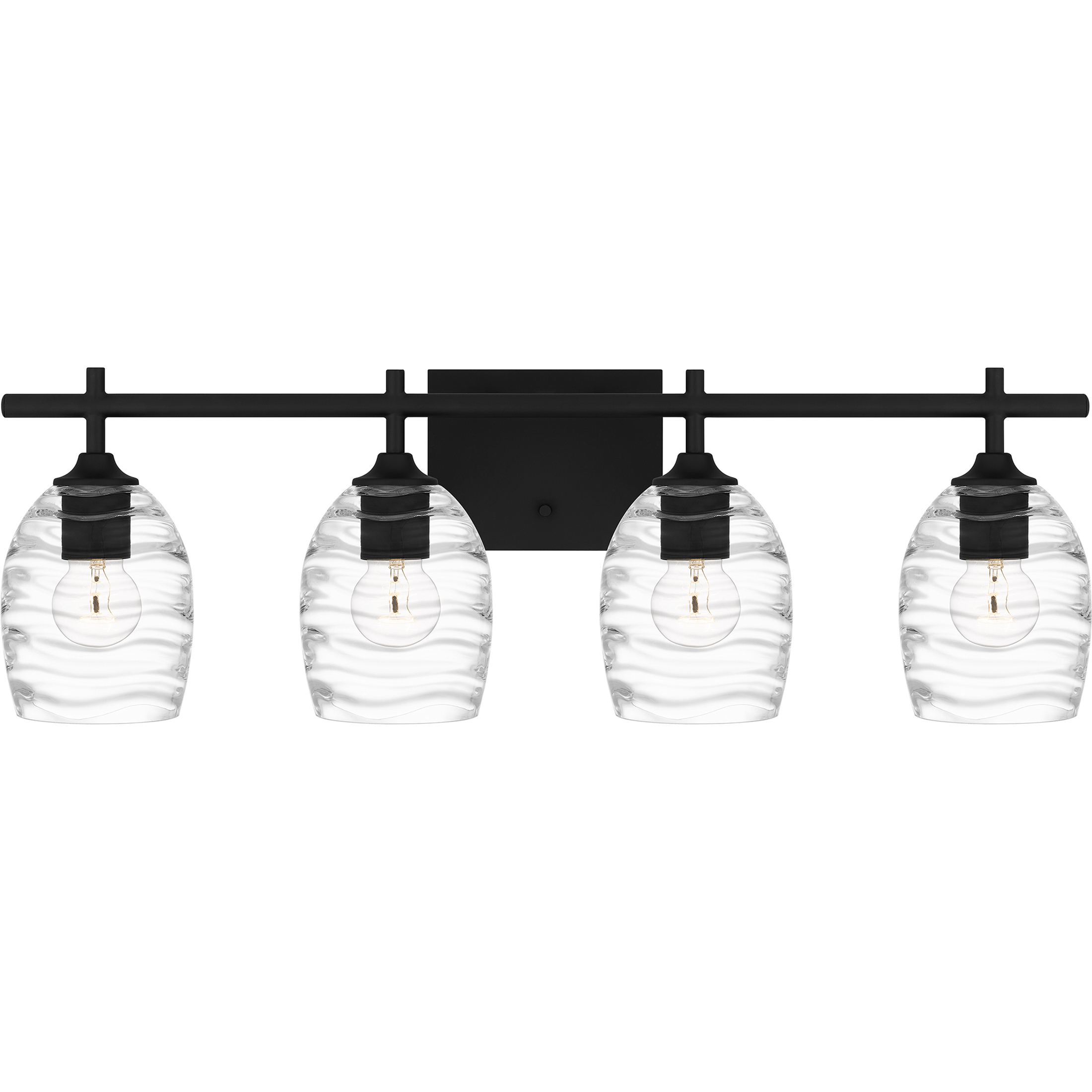 Quoizel LCY8629MBK Lucy 4 Light 29 inch Matte Black Bath Light