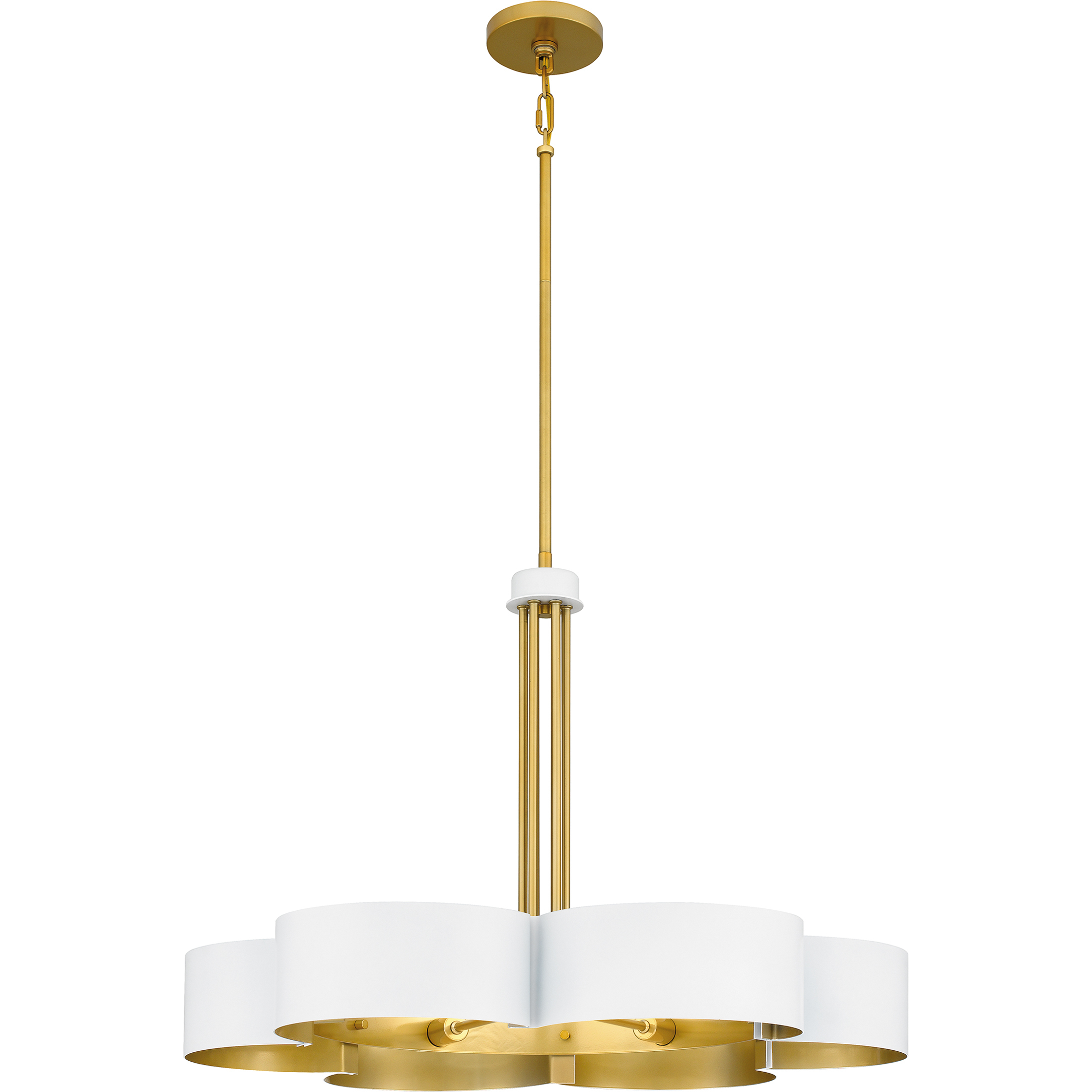 Quoizel Balsam 6 Light 28 inch White Lustre Chandelier Ceiling Light BSM5028W - Open Box