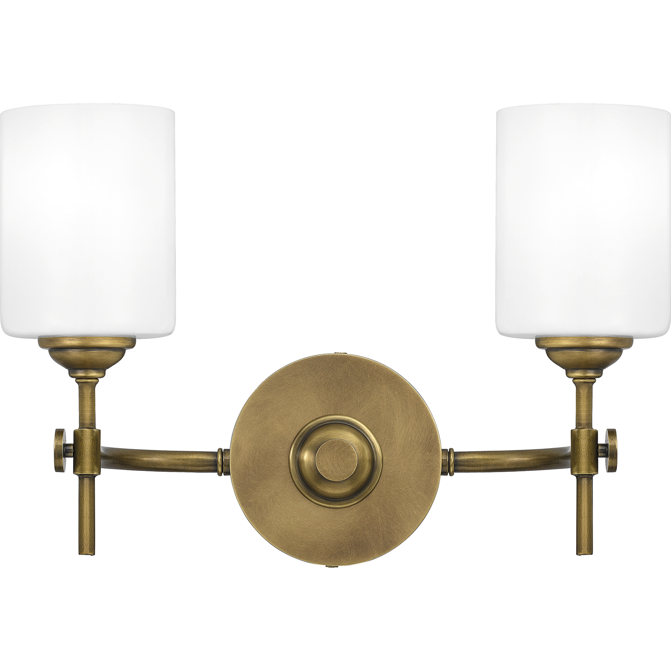 Aria 2 Light 15 inch Weathered Brass Bath Light Wall Light