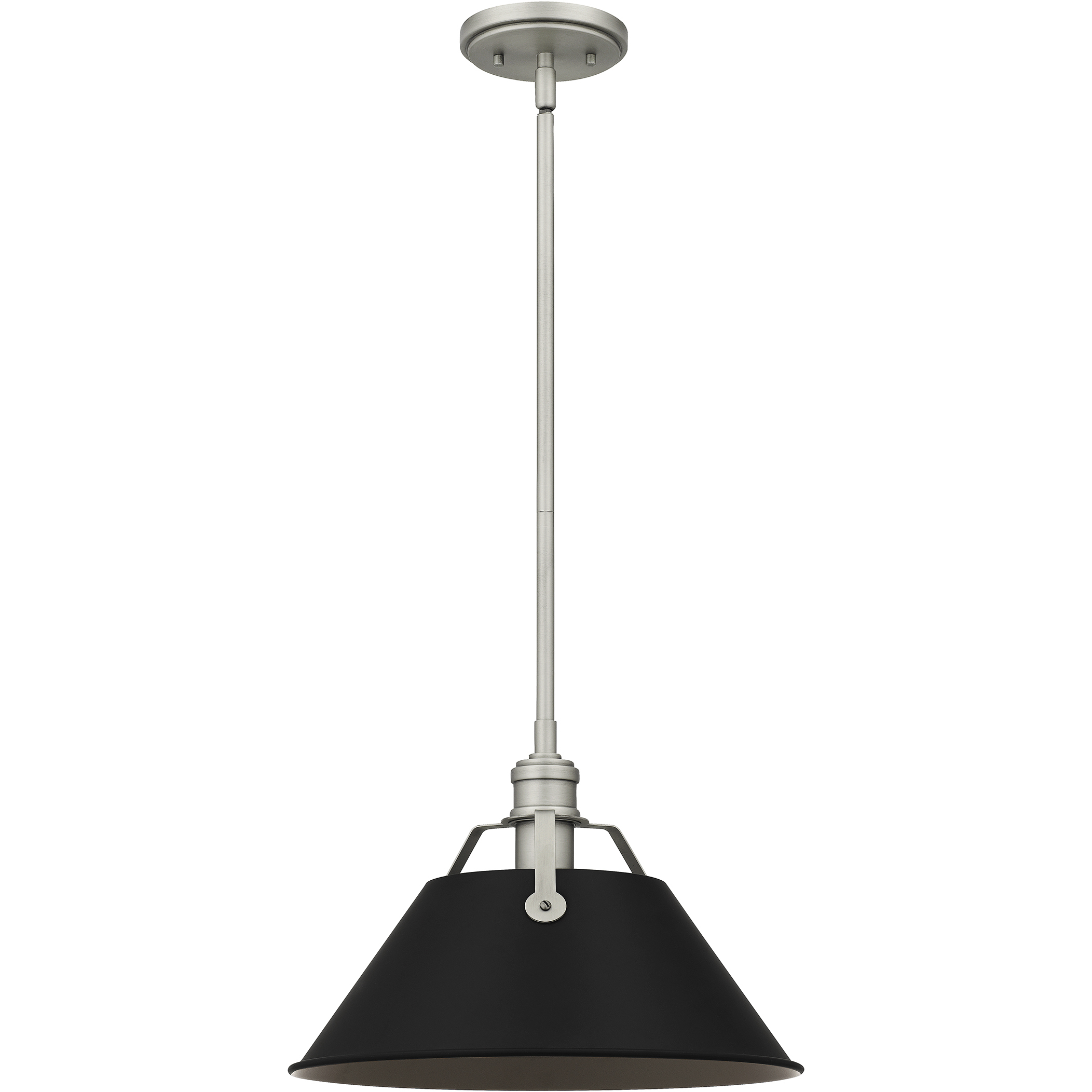 Jessup 1 Light 14 inch Antique Nickel Mini Pendant Ceiling Light, Small