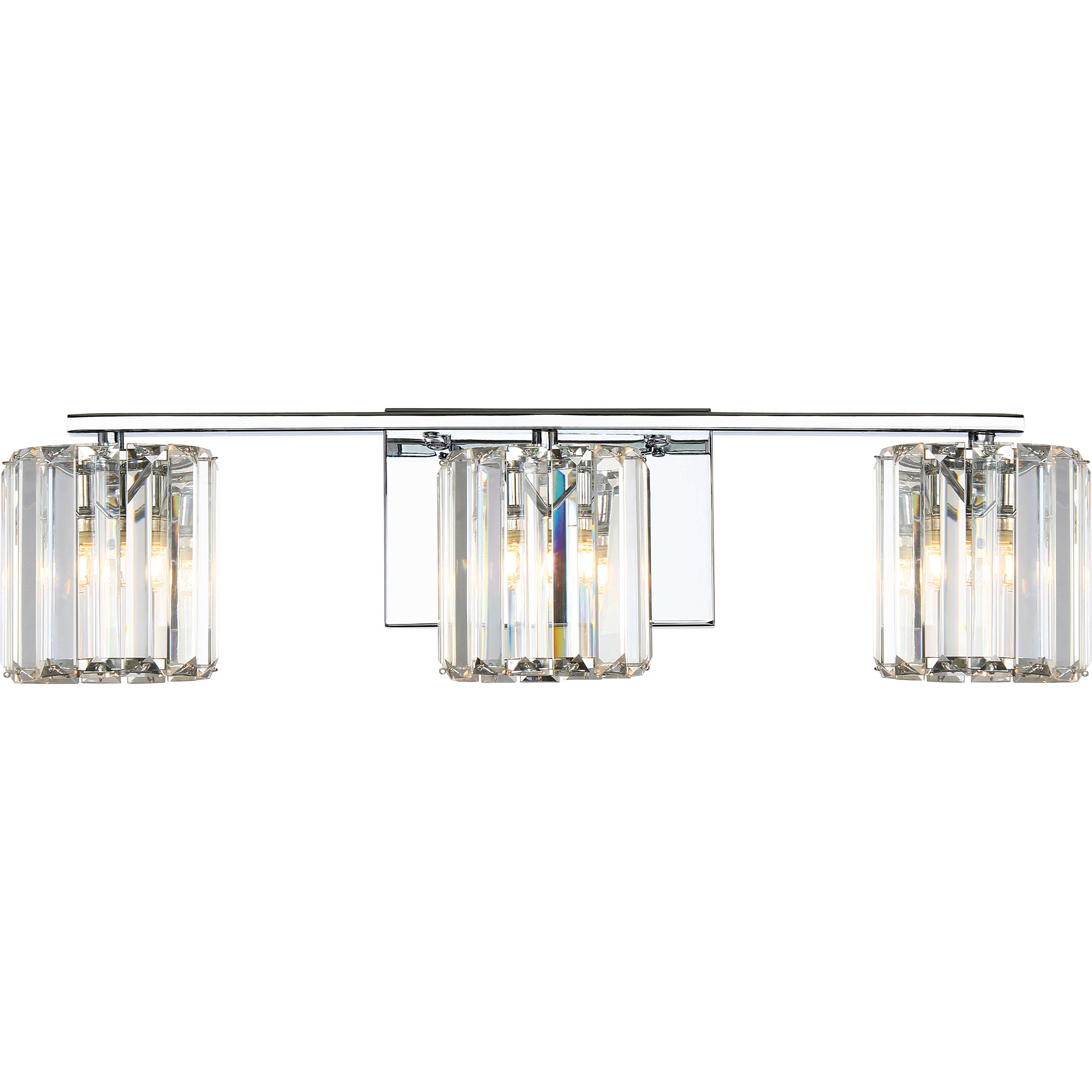 Divine 3 Light 23 inch Polished Chrome Bath Light Wall Light, Large