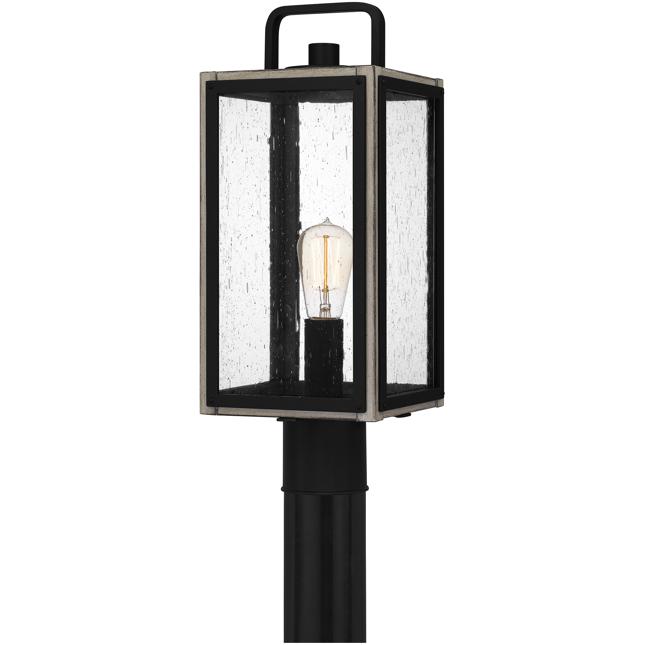 Bramshaw 1 Light 19 inch Matte Black Outdoor Post Lantern