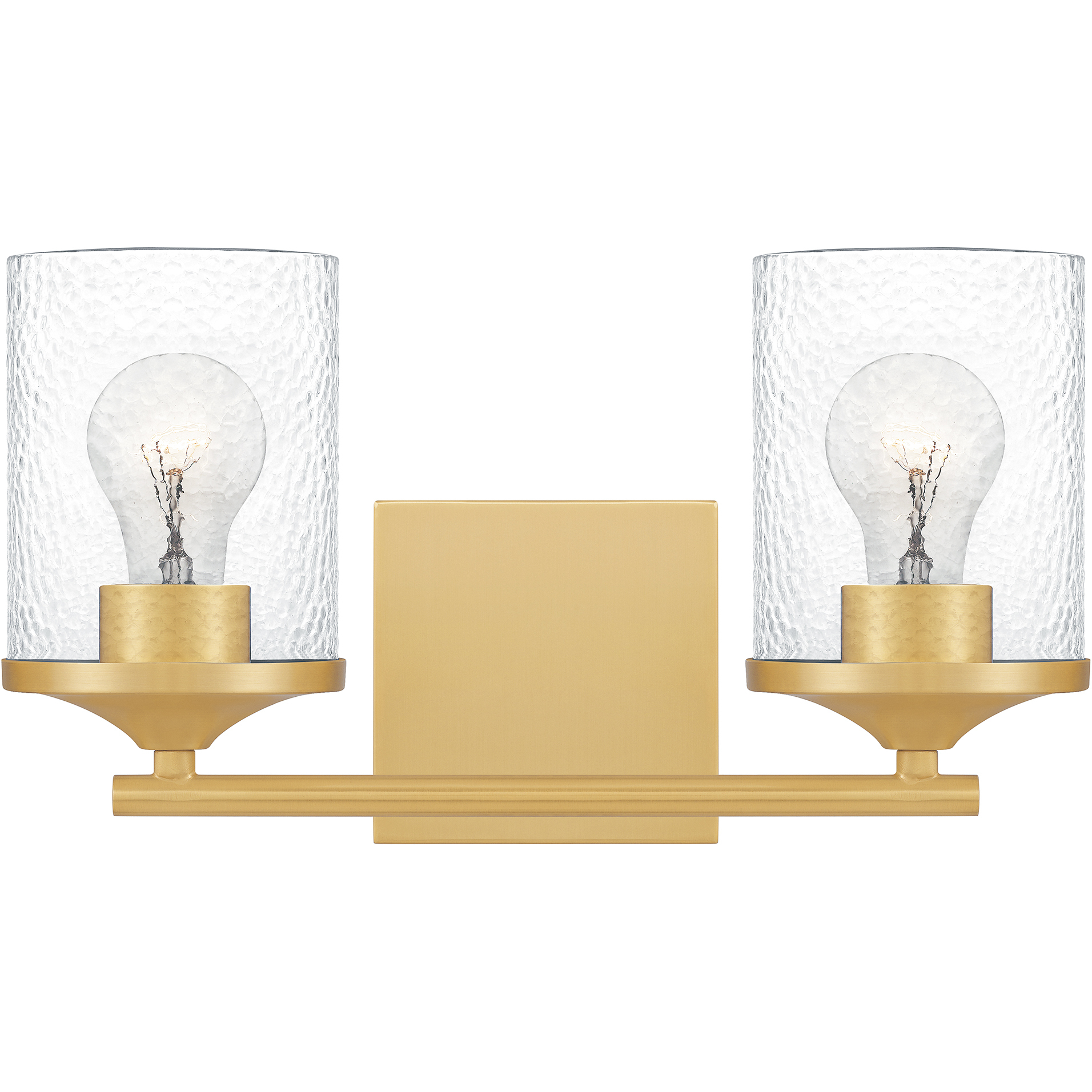 Abner 2 Light 14 inch Aged Brass Bath Light Wall Light