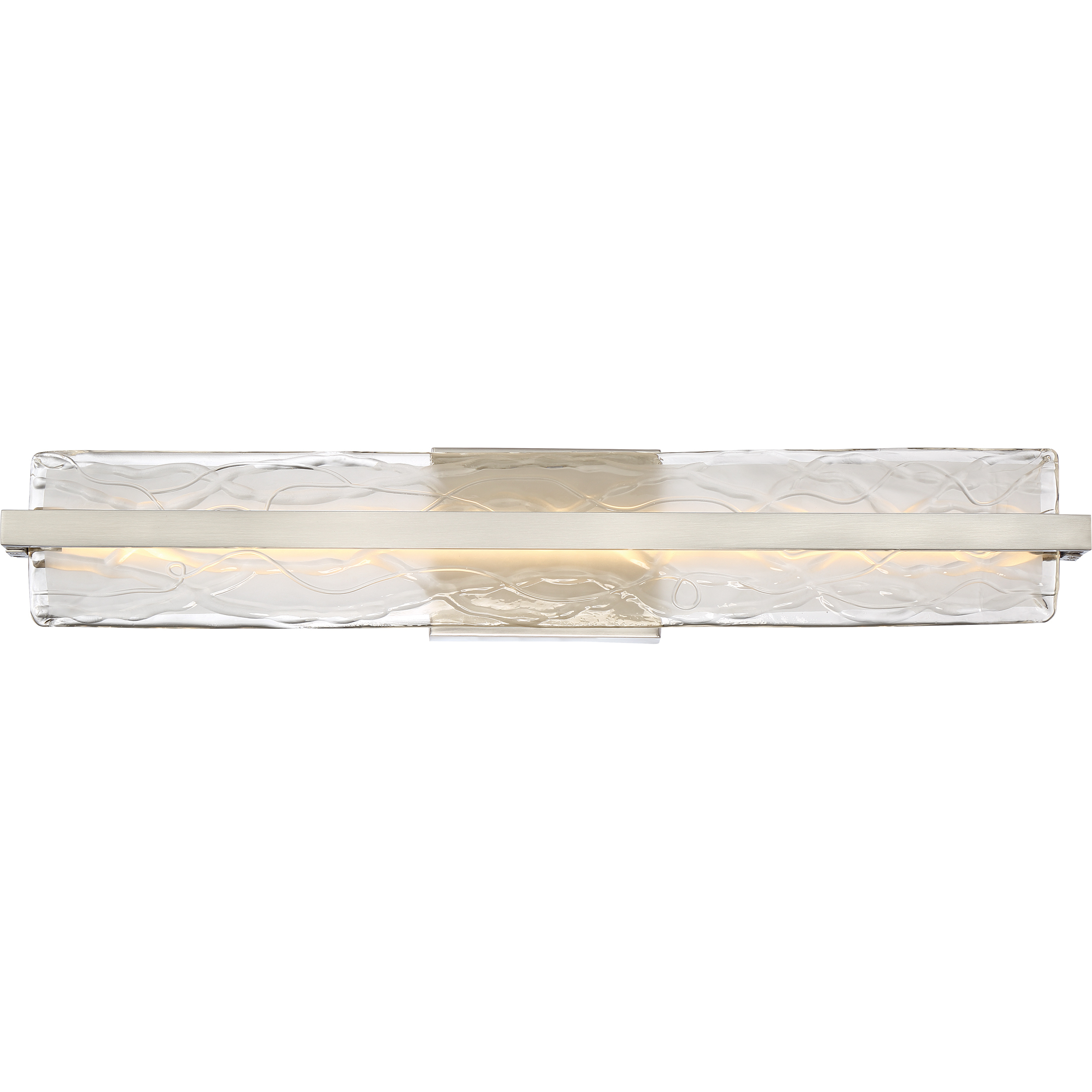 Glacial LED 30 inch Brushed Nickel Bath Light Wall Light