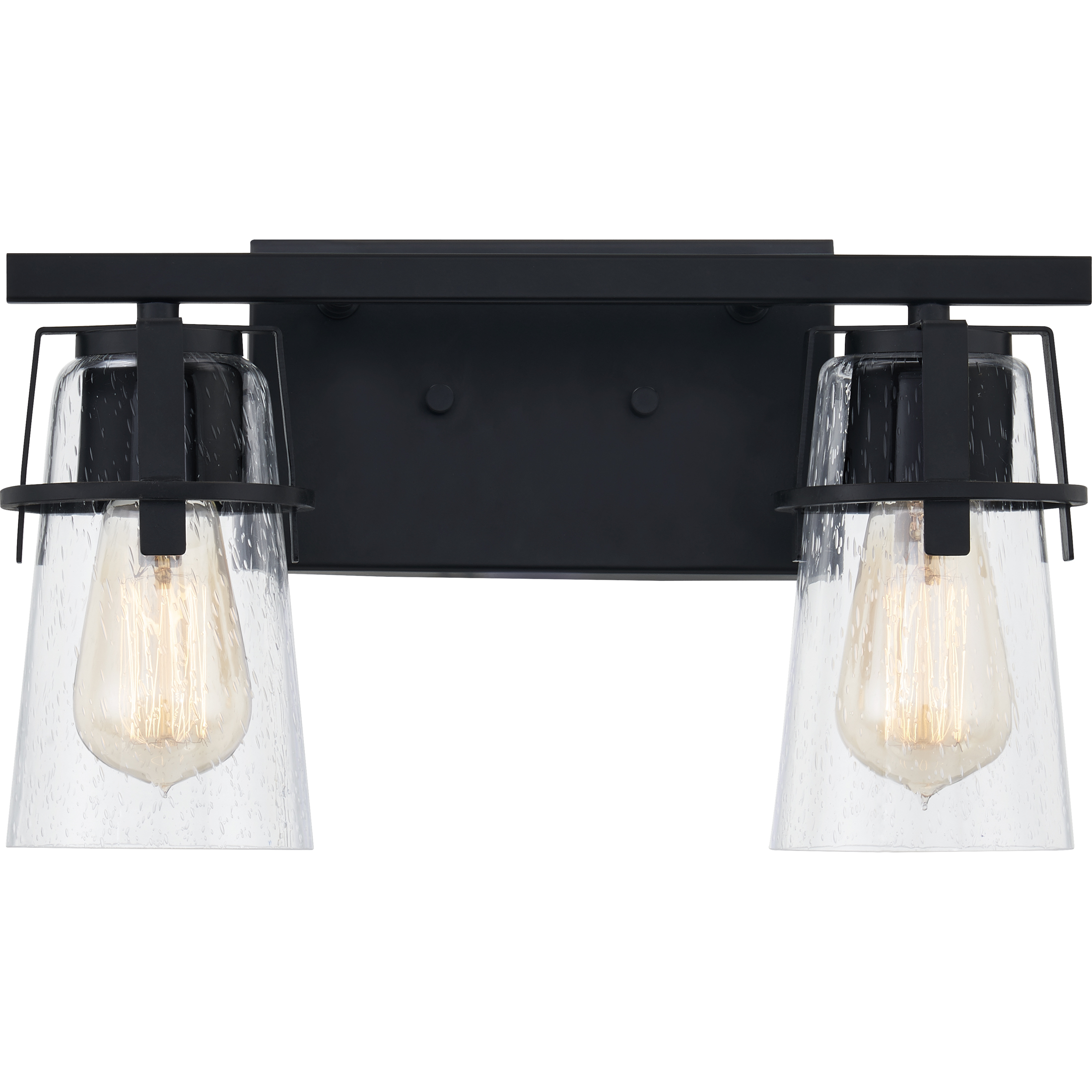 Knox 2 Light 14 inch Matte Black Bath Light Wall Light, Medium