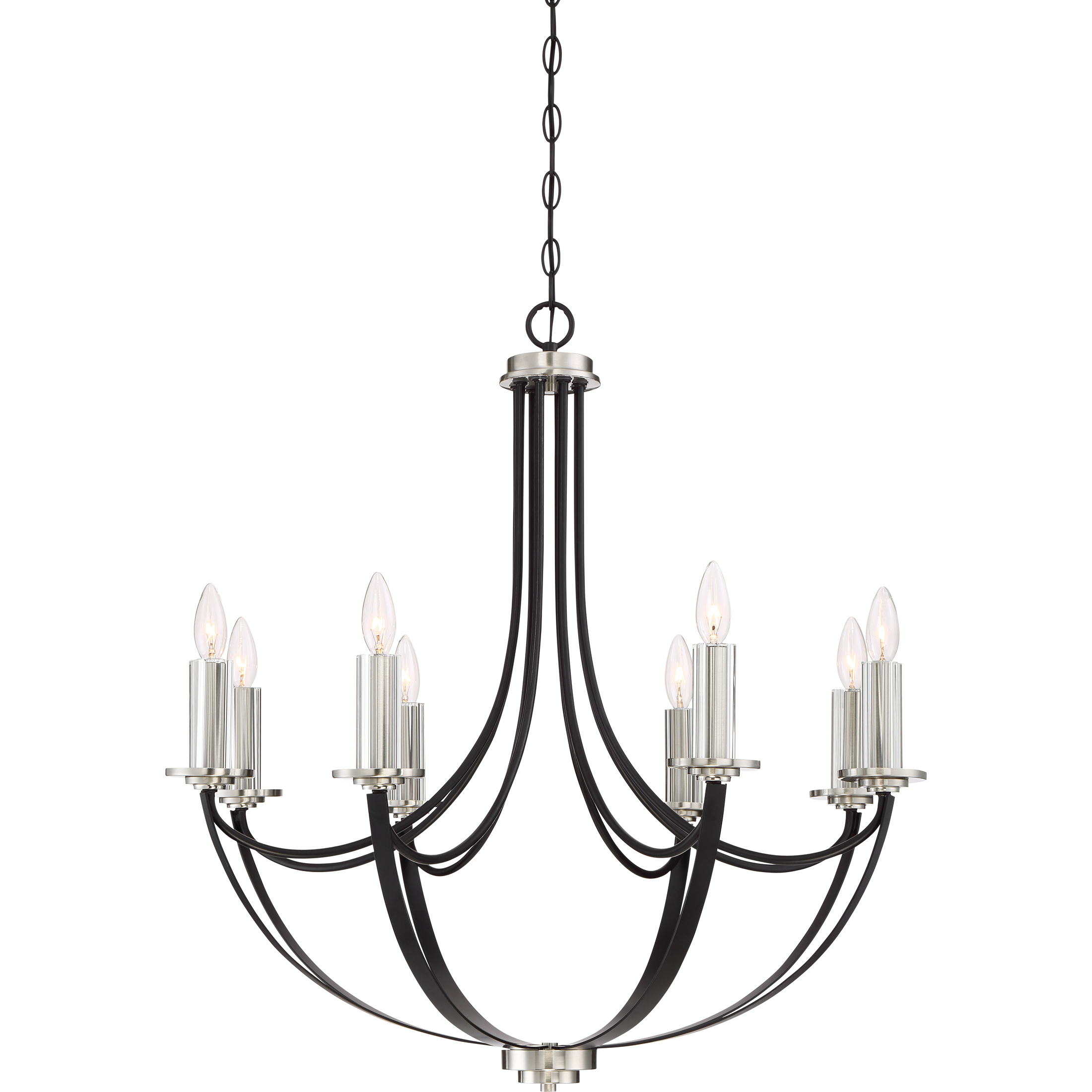 Alana 8 Light 30 inch Mystic Black Chandelier Ceiling Light
