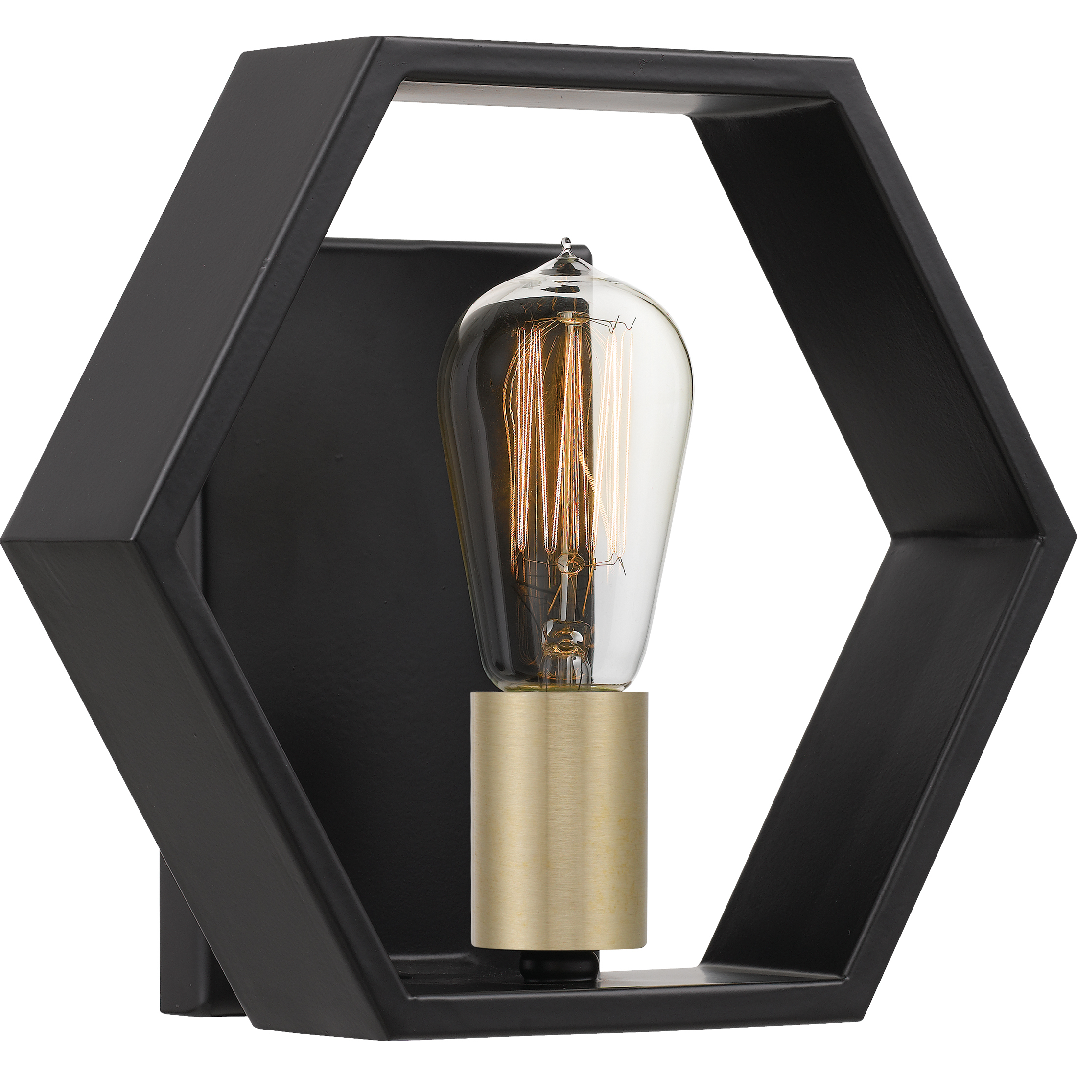 Quoizel Bismarck 1 Light 10 inch Earth Black Wall Sconce Wall Light, Small BSK8701EK - Open Box
