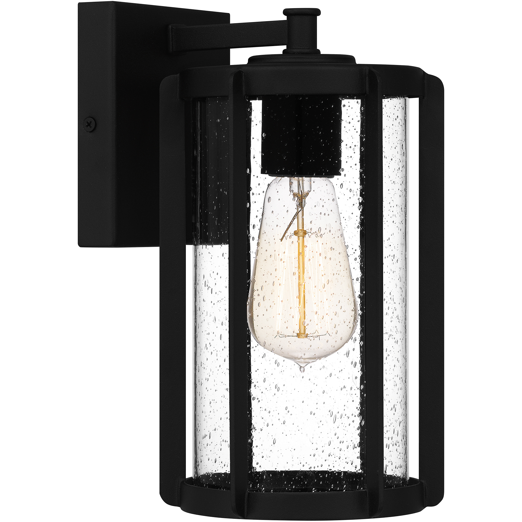Hazel 1 Light 10.25 inch Earth Black Outdoor Wall Lantern 