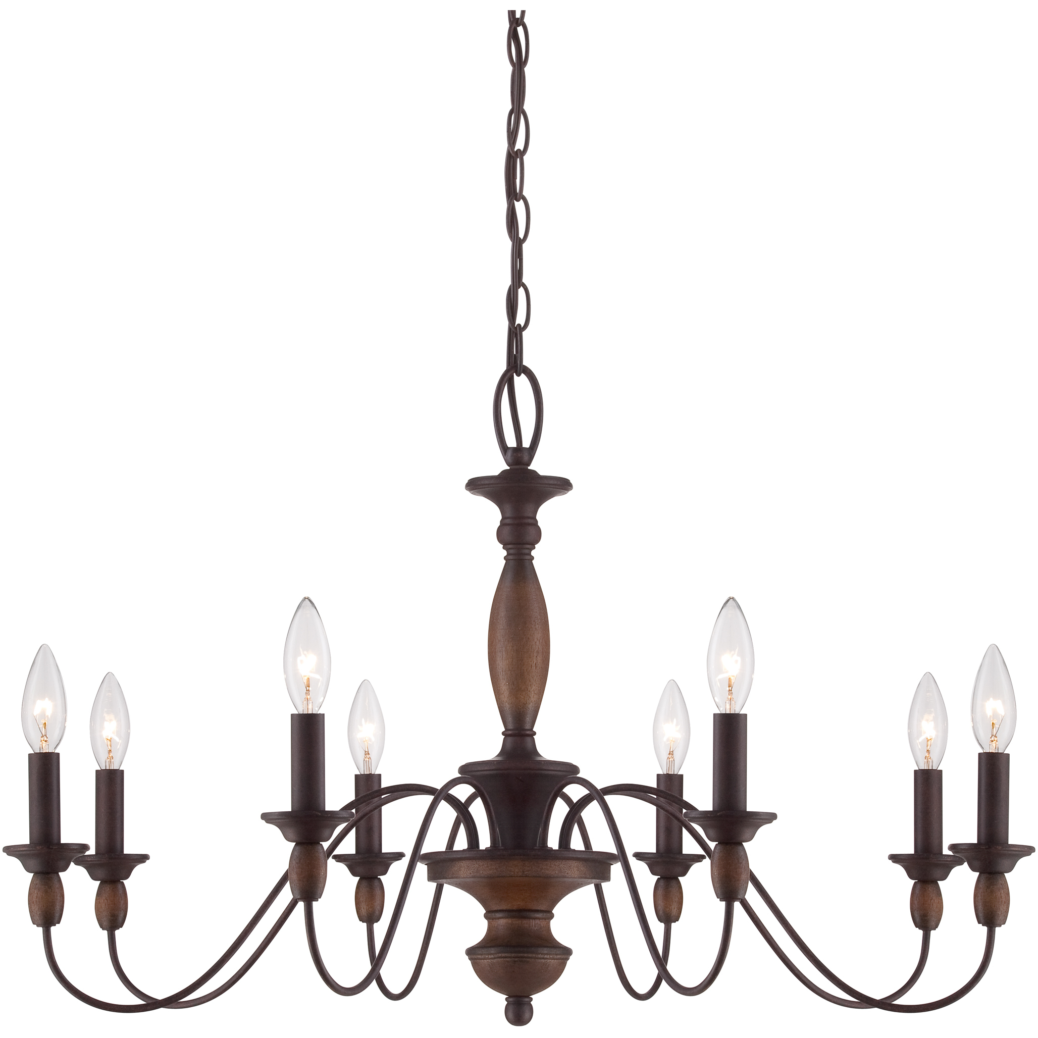 Quoizel HK5008TC Holbrook 8 Light 29 inch Tuscan Brown Chandelier