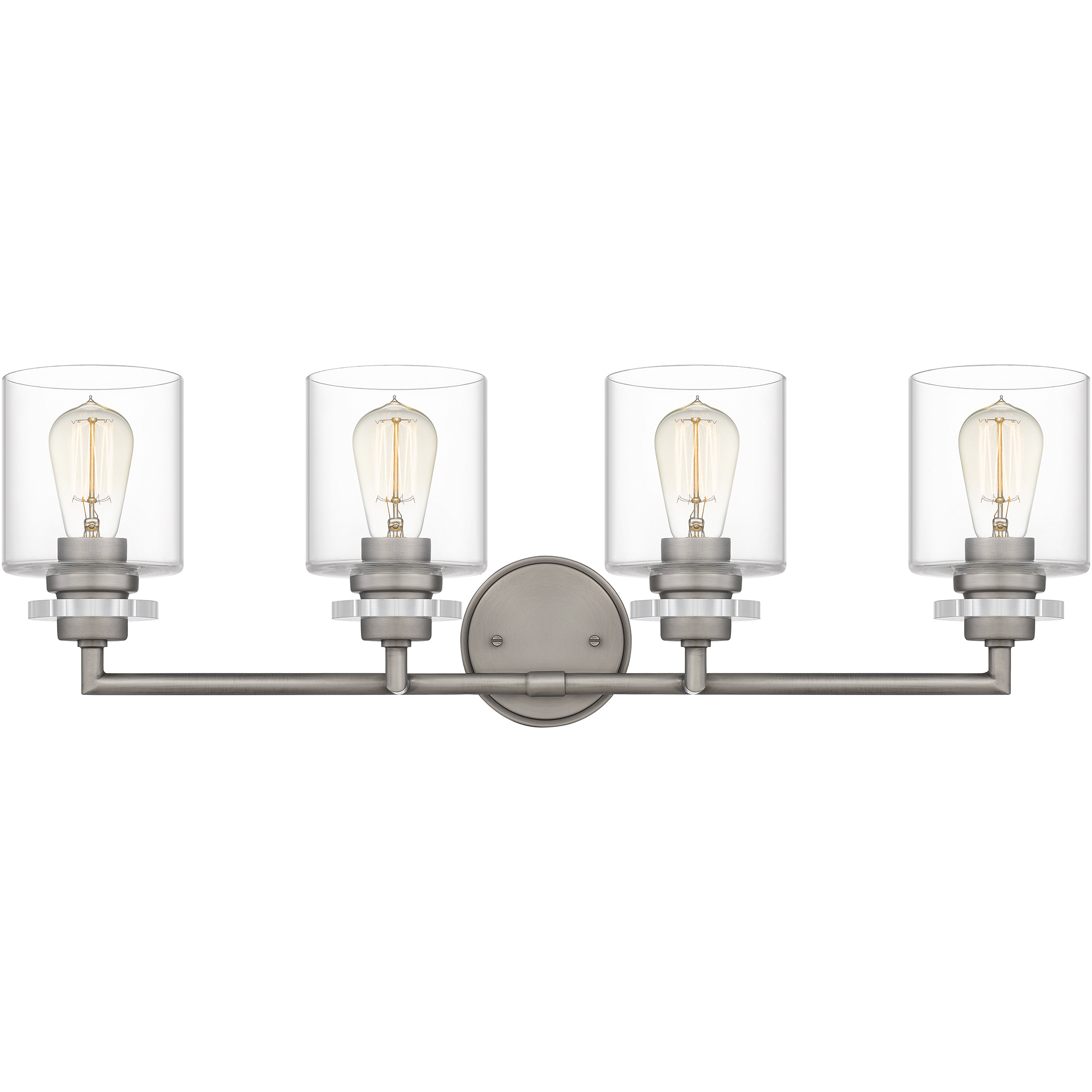 Jaspar 4 Light 31 inch Antique Nickel Bath Light Wall Light