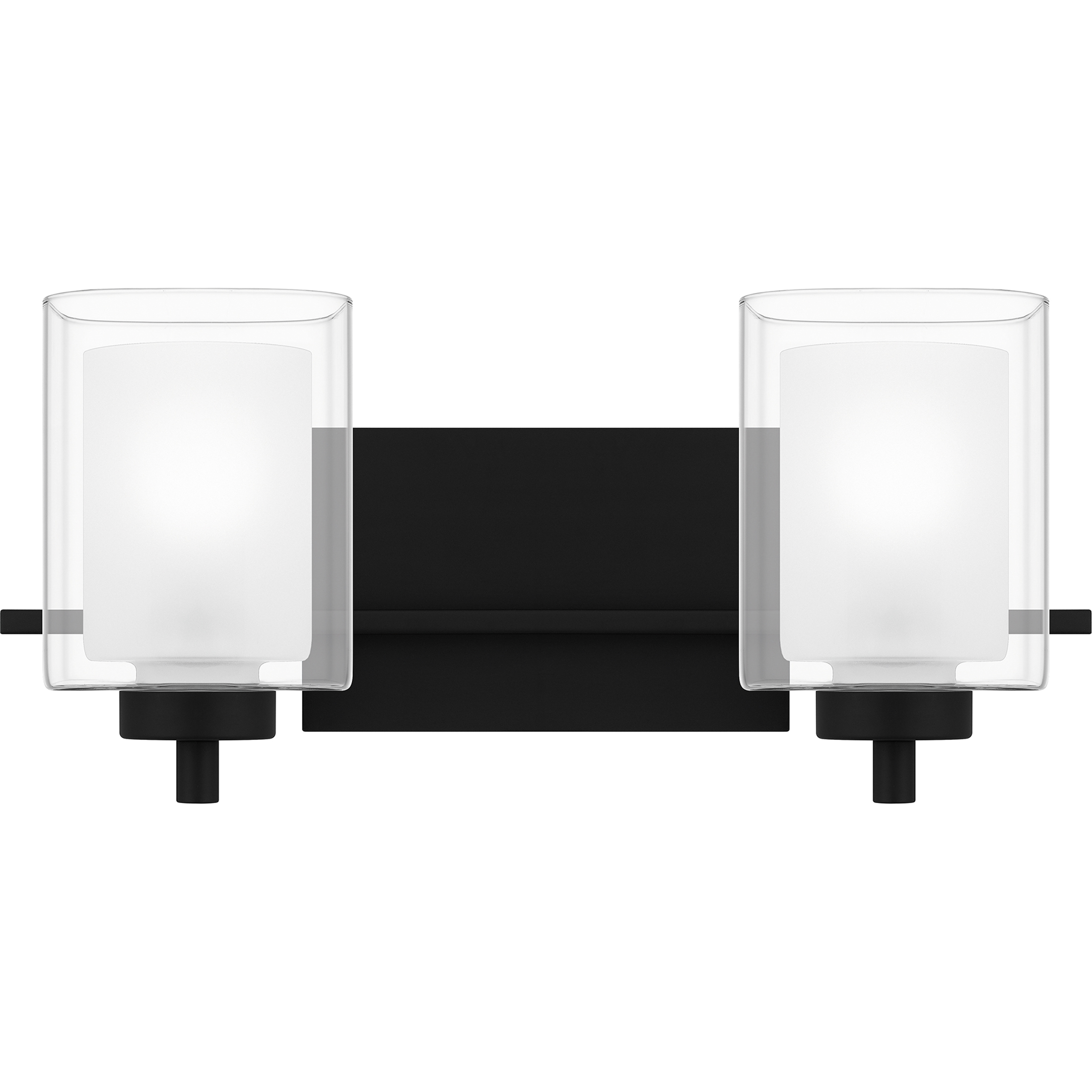 Kolt 2 Light 17 inch Matte Black Bath Light Wall Light