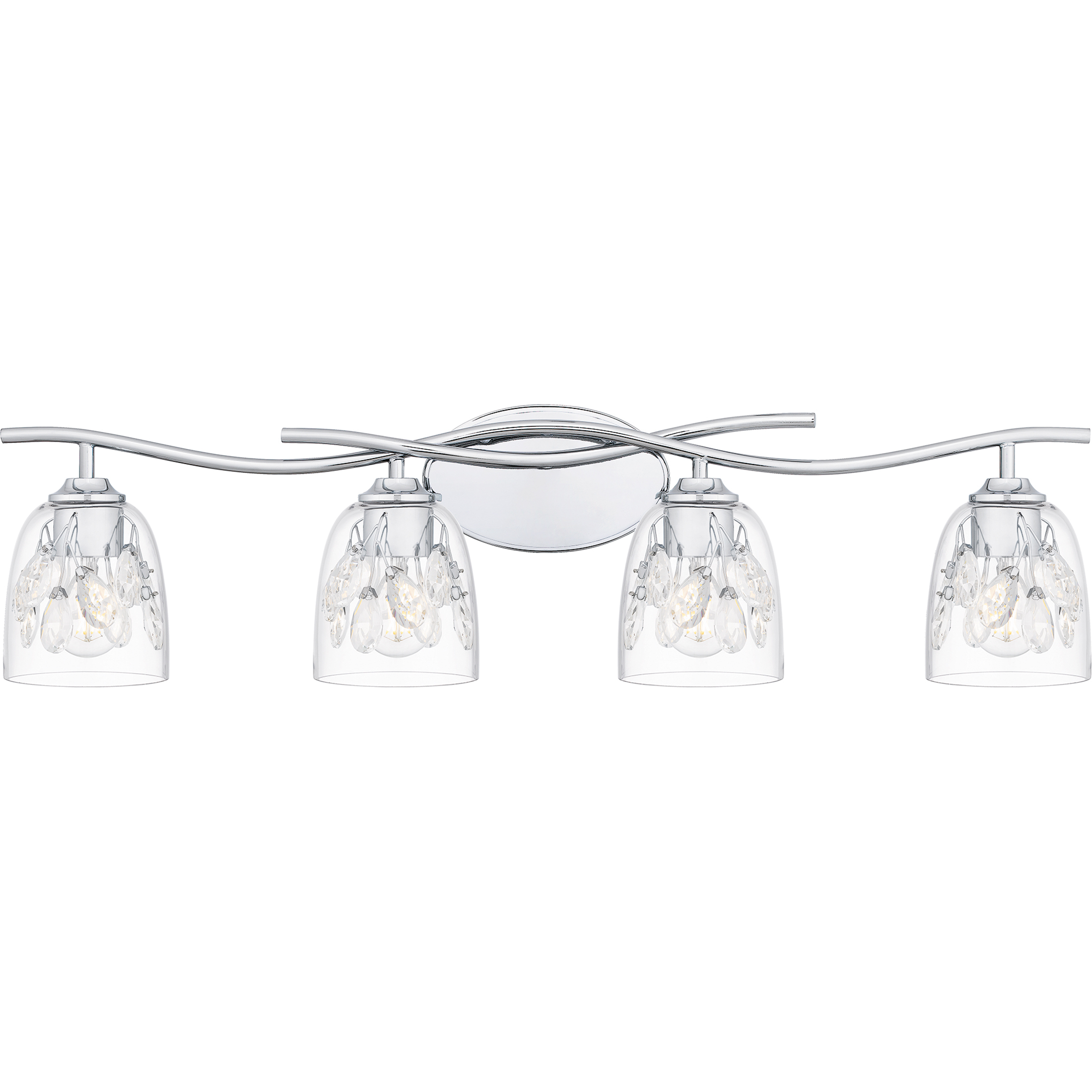 Quoizel Ansley 4 Light 33.5 inch Polished Chrome Bath Light Wall Light, Extra Large ALE8633C - Open Box