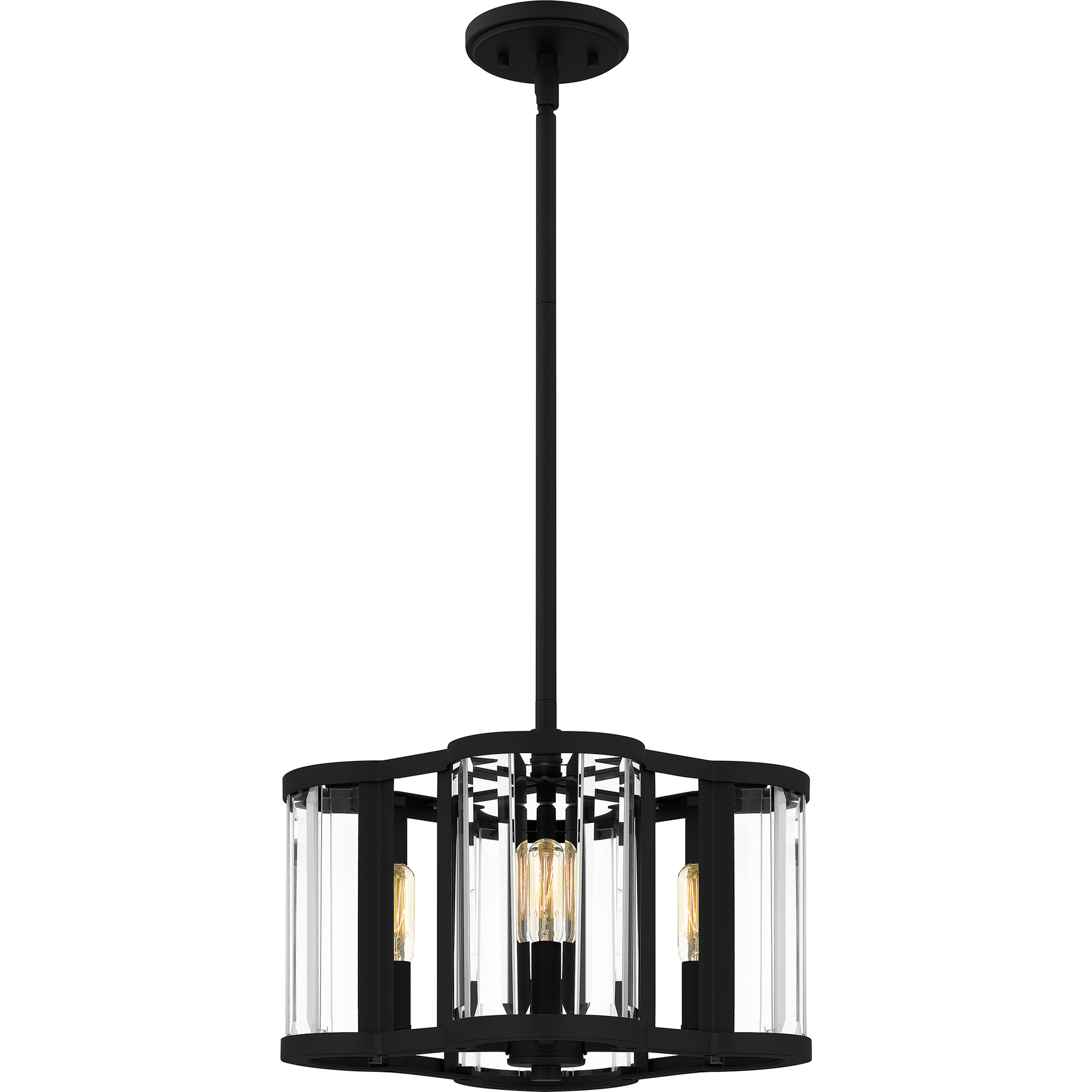 Quoizel Renee 4 Light 15 inch Matte Black Pendant Ceiling Light QP6193MBK - Open Box