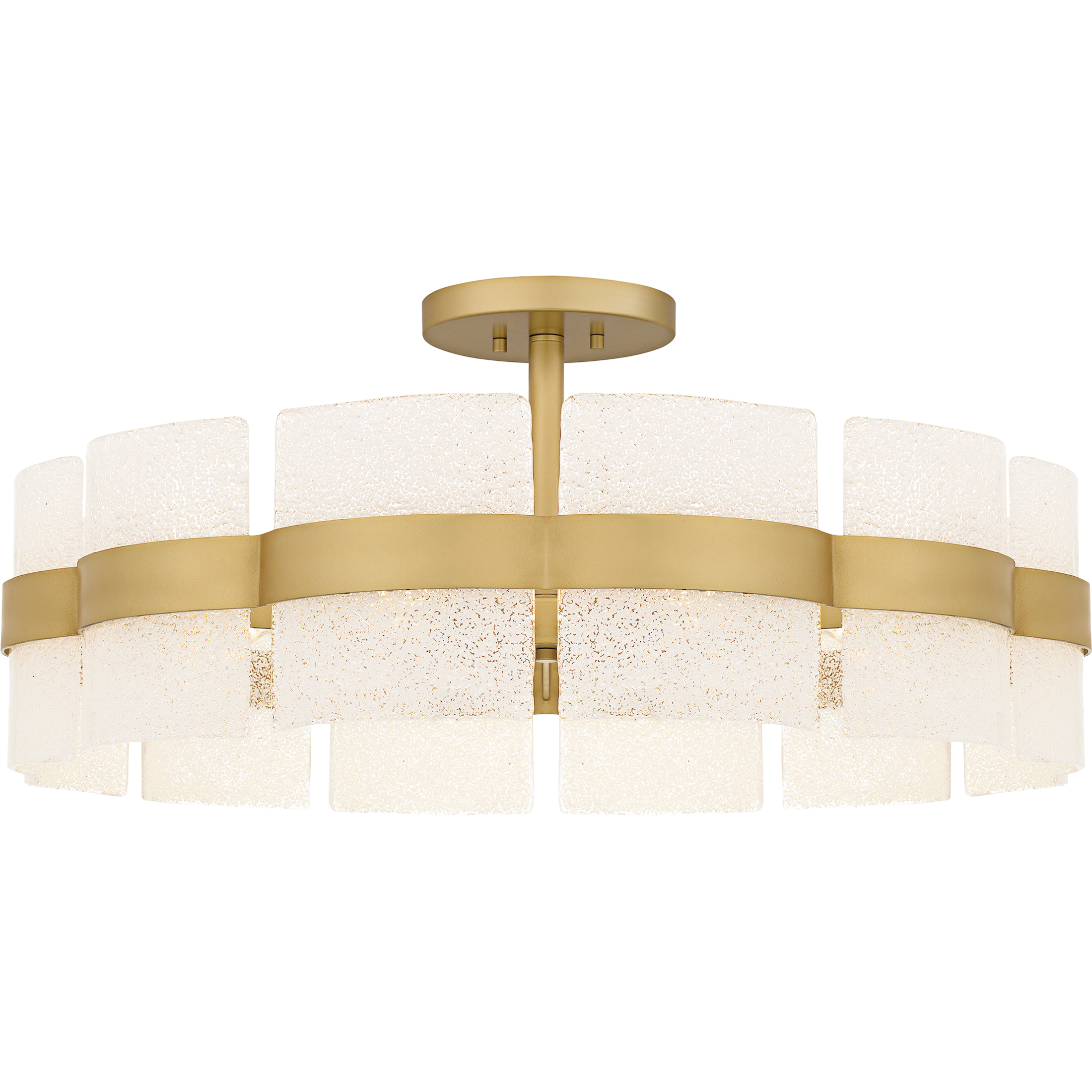 Sweeney 6 Light 30 inch Soft Gold Semi-Flush Mount Ceiling Light, Extra Large
