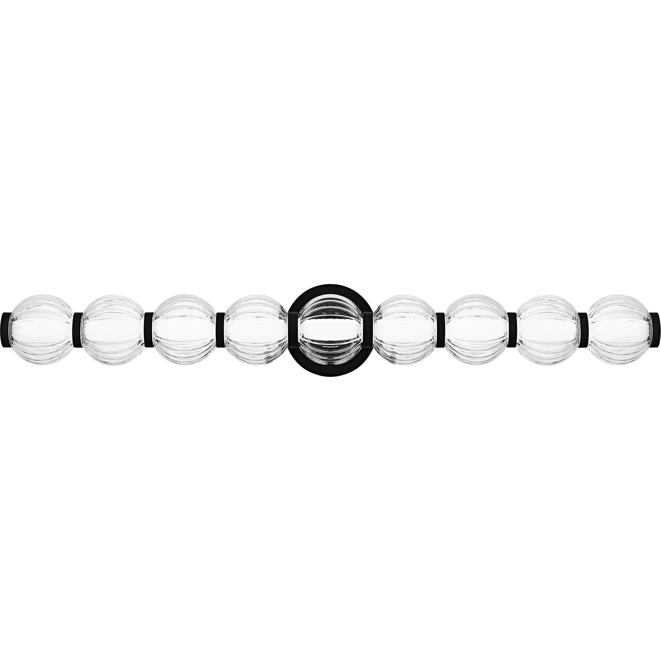 Elway LED 32 inch Matte Black Bath Light Wall Light, Large