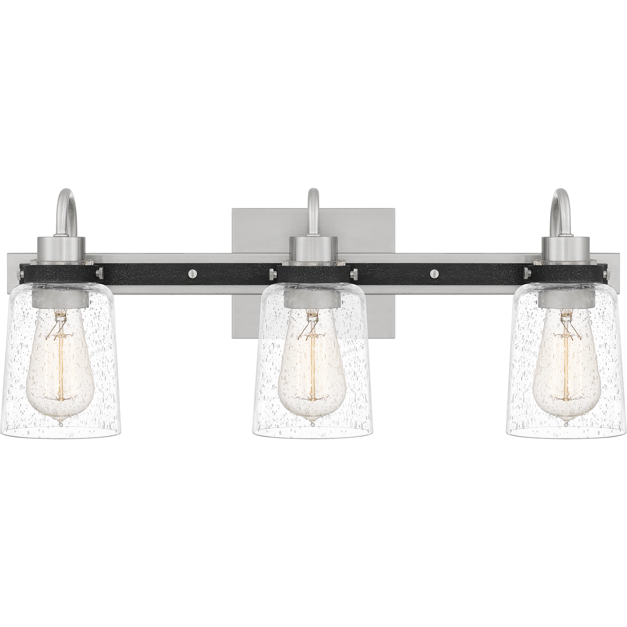 Axel 3 Light 22 inch Brushed Nickel Bath Light Wall Light, Large