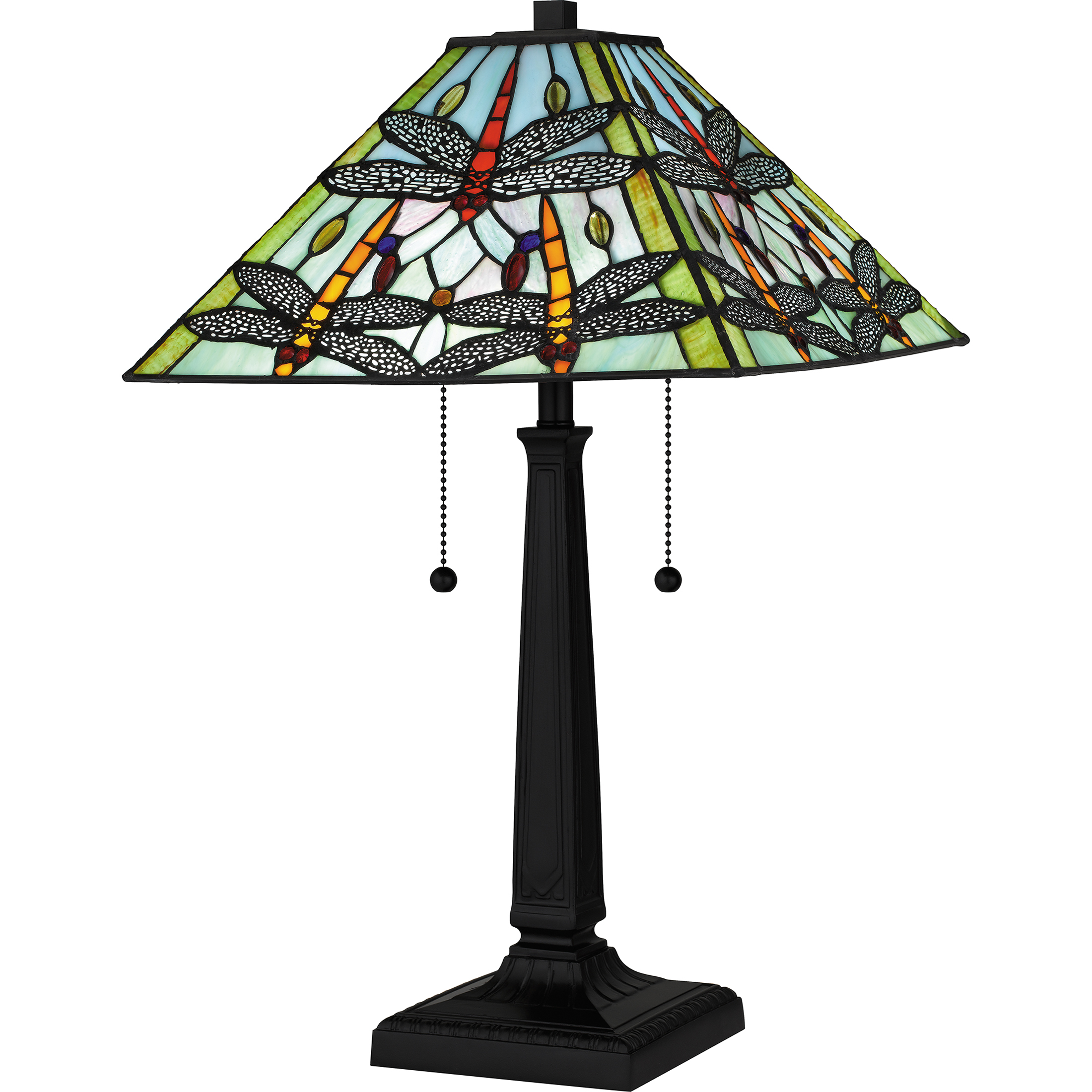 Kirkwood 22.75 inch 75.00 watt Matte Black Table Lamp Portable Light, Tiffany