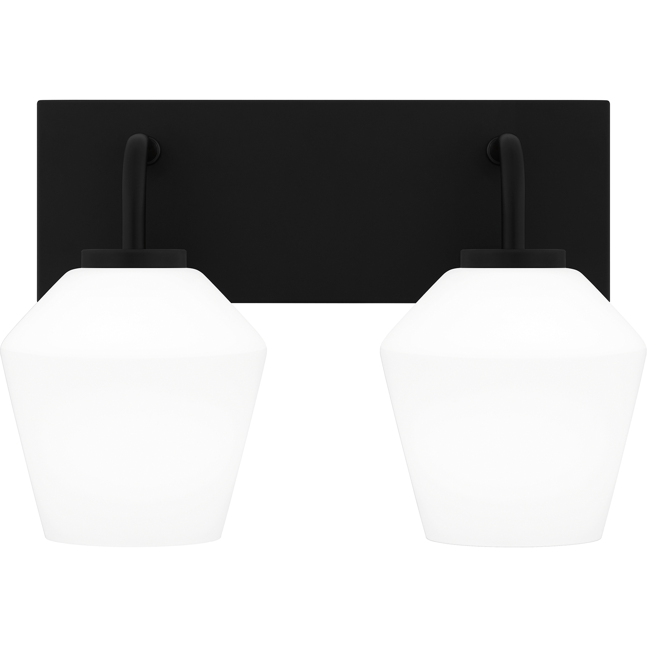 Nielson 2 Light 13.5 inch Matte Black Bath Light Wall Light, Medium
