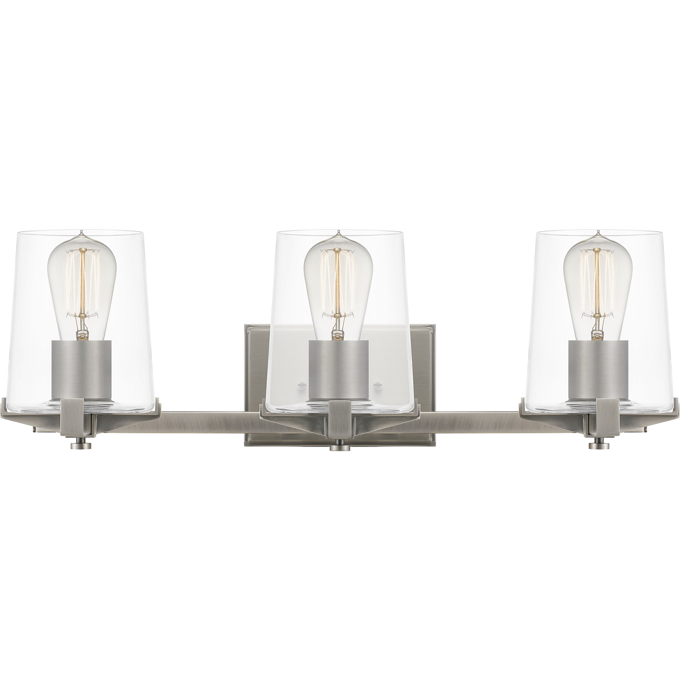 Perry 3 Light 24 inch Antique Nickel Bath Light Wall Light, Large