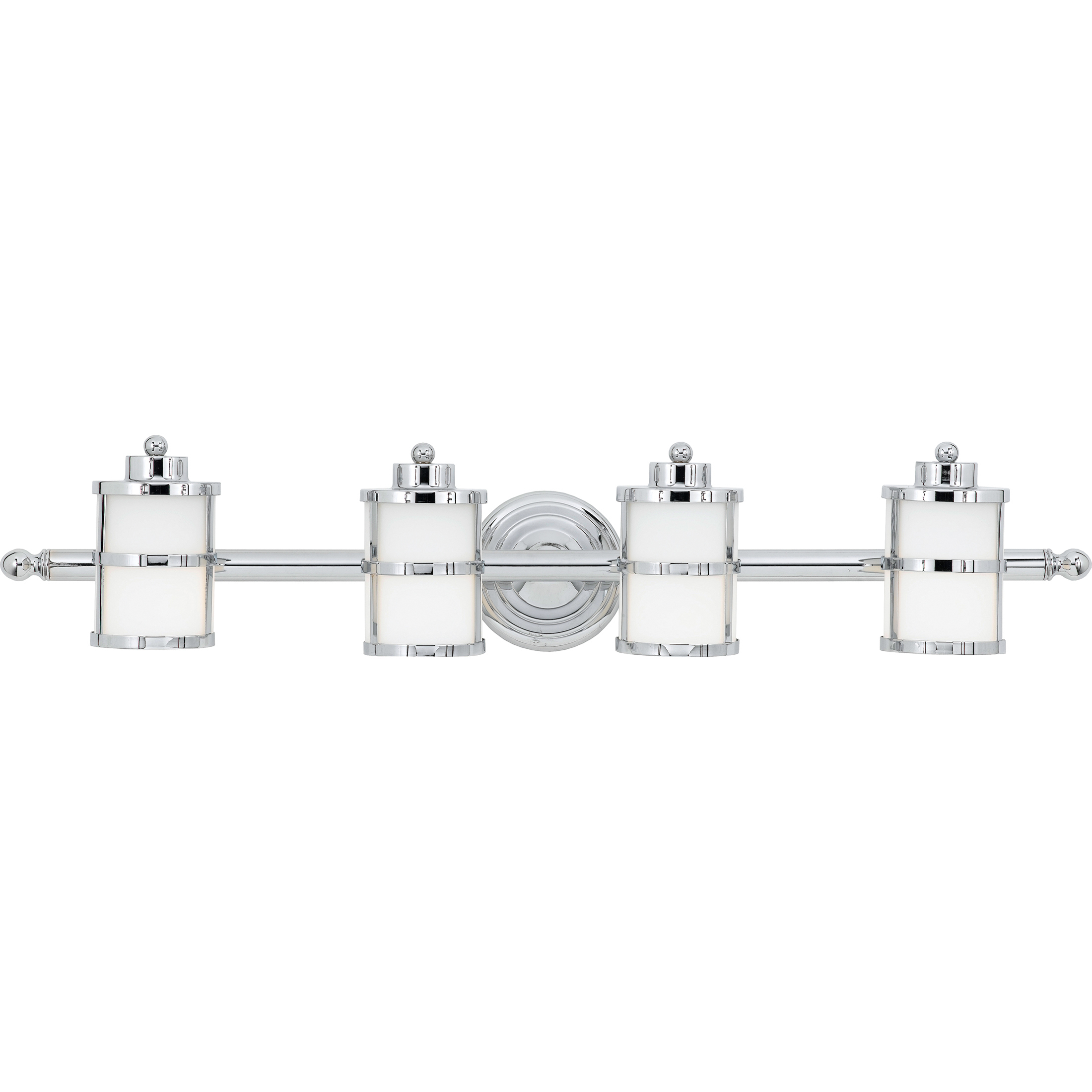 Tranquil Bay 4 Light 34 inch Polished Chrome Bath Light Wall Light
