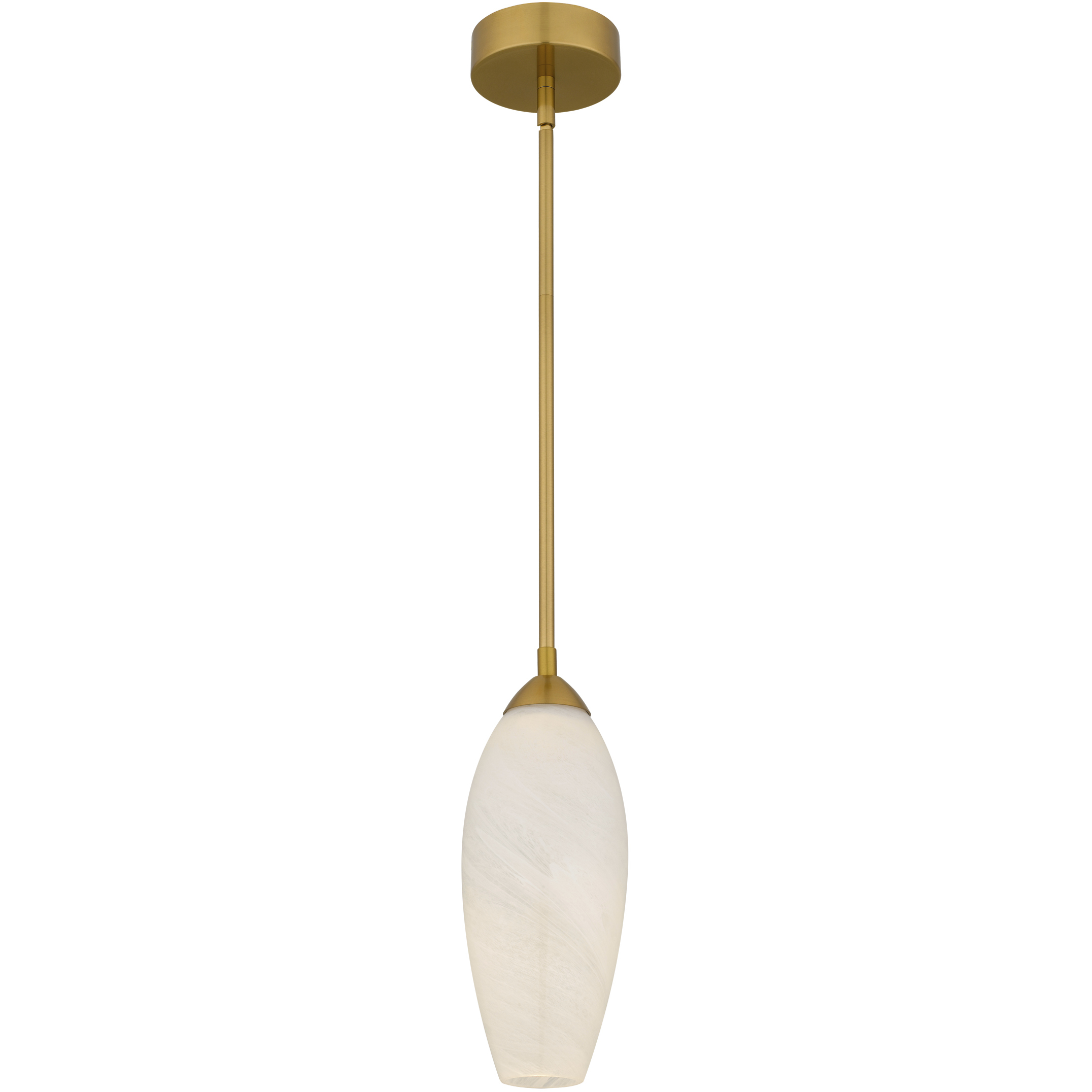 Burnett LED 5 inch Brushed Gold Mini Pendant Ceiling Light