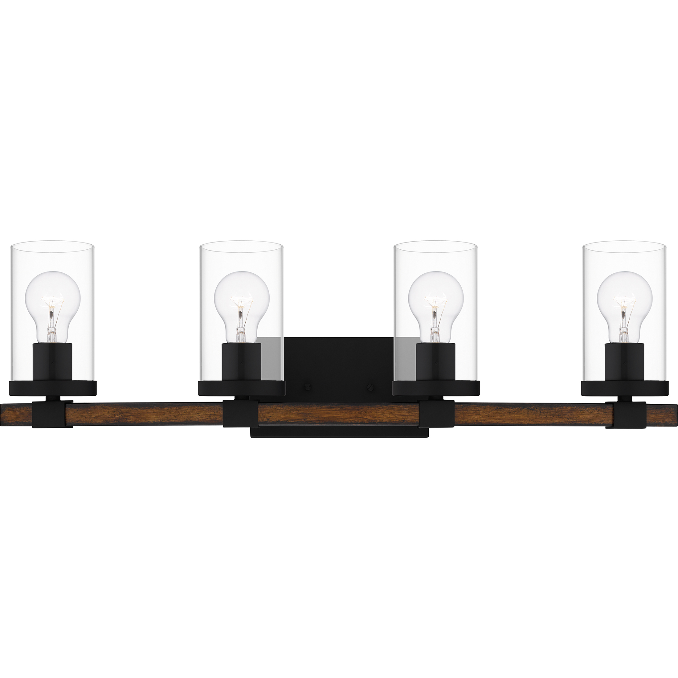 Nottinghill 4 Light 29 inch Matte Black Bath Light Wall Light