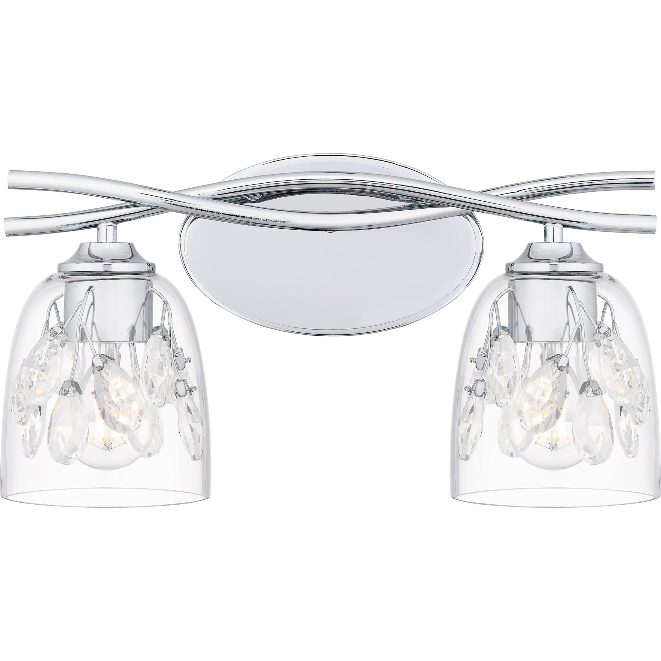 Quoizel Ansley 2 Light 16 inch Polished Chrome Bath Light Wall Light, Medium ALE8616C - Open Box