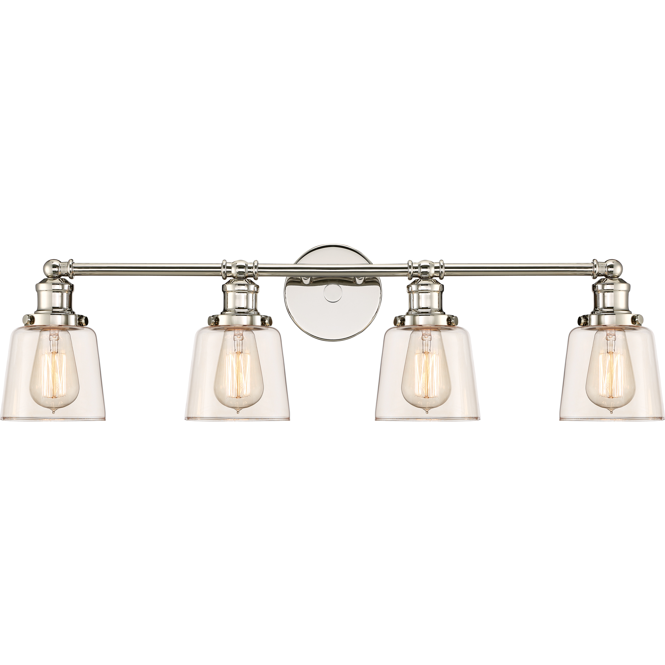 Union 4 Light 31.5 inch Polished Nickel Bath Light Wall Light