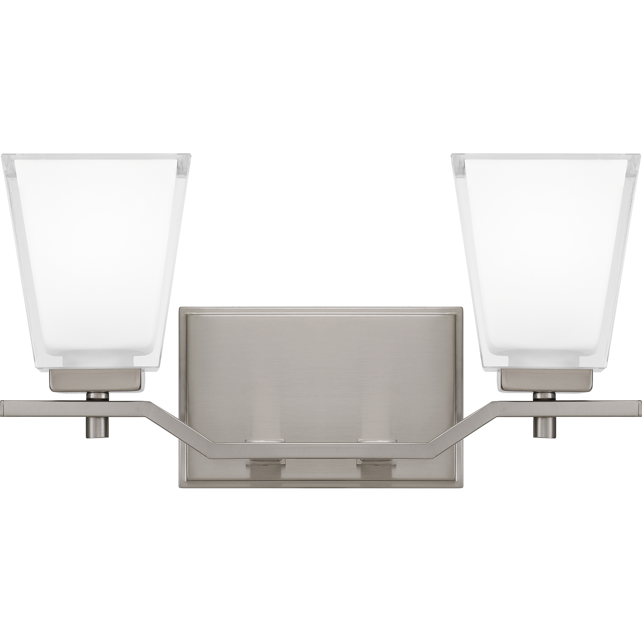 Myra 2 Light 15 inch Brushed Nickel Bath Light Wall Light, Medium