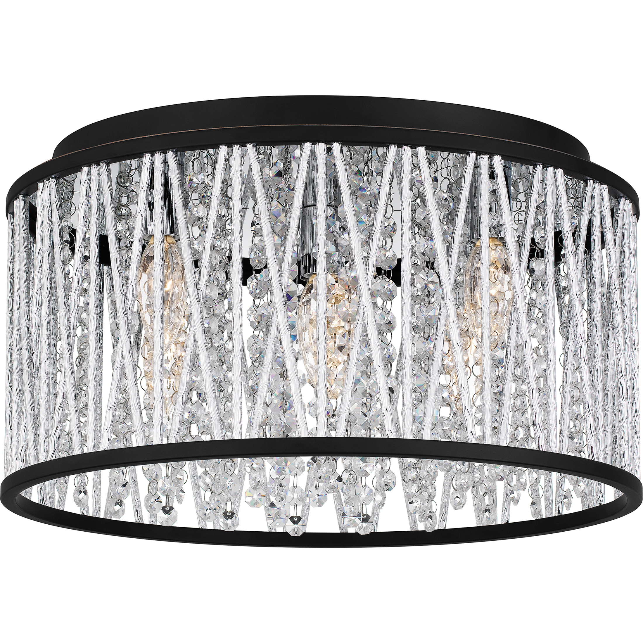 Celeste 5 Light 16.25 inch Matte Black Flush Mount Ceiling Light