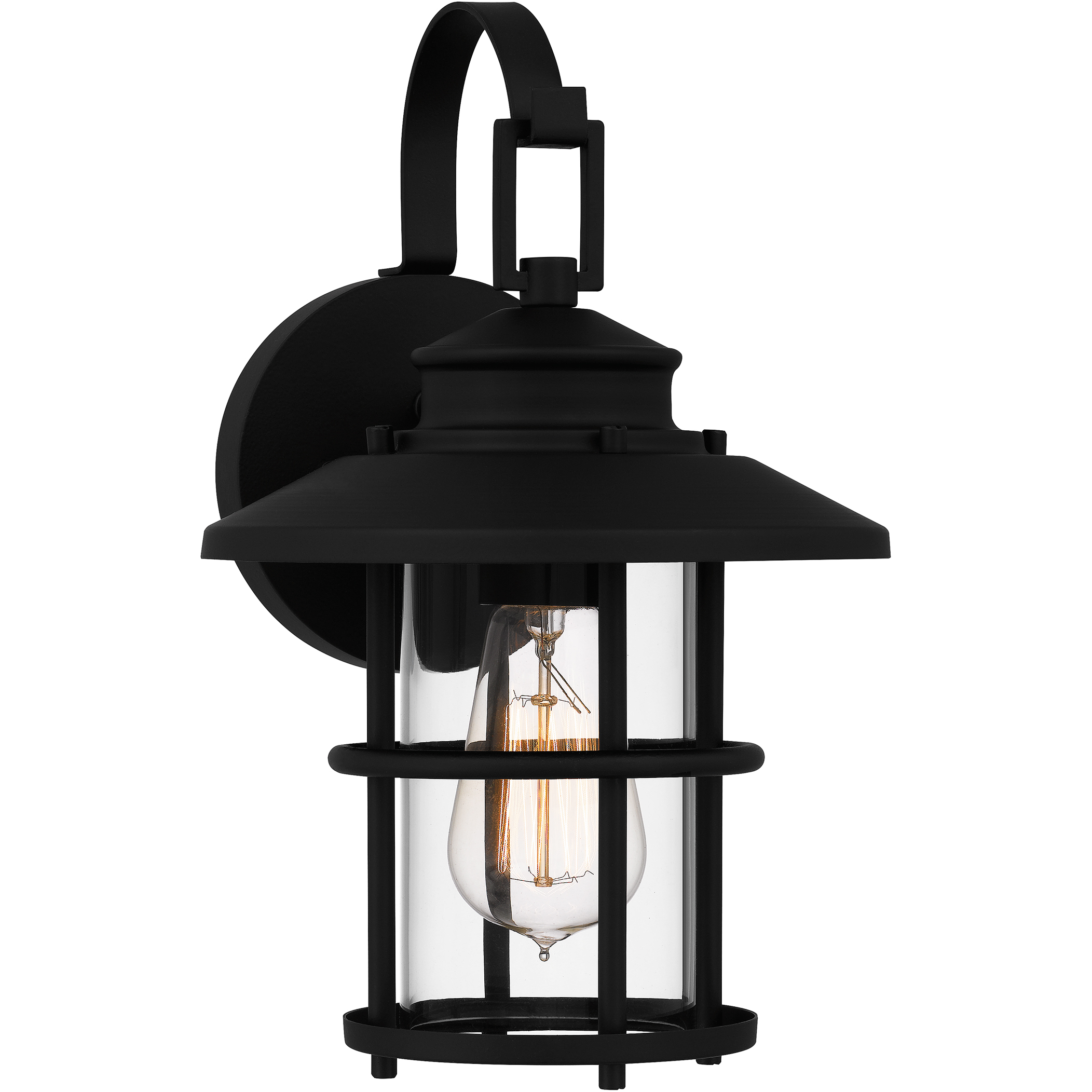 Quoizel LOM8408MBK Lombard 1 Light 13 inch Matte Black Outdoor