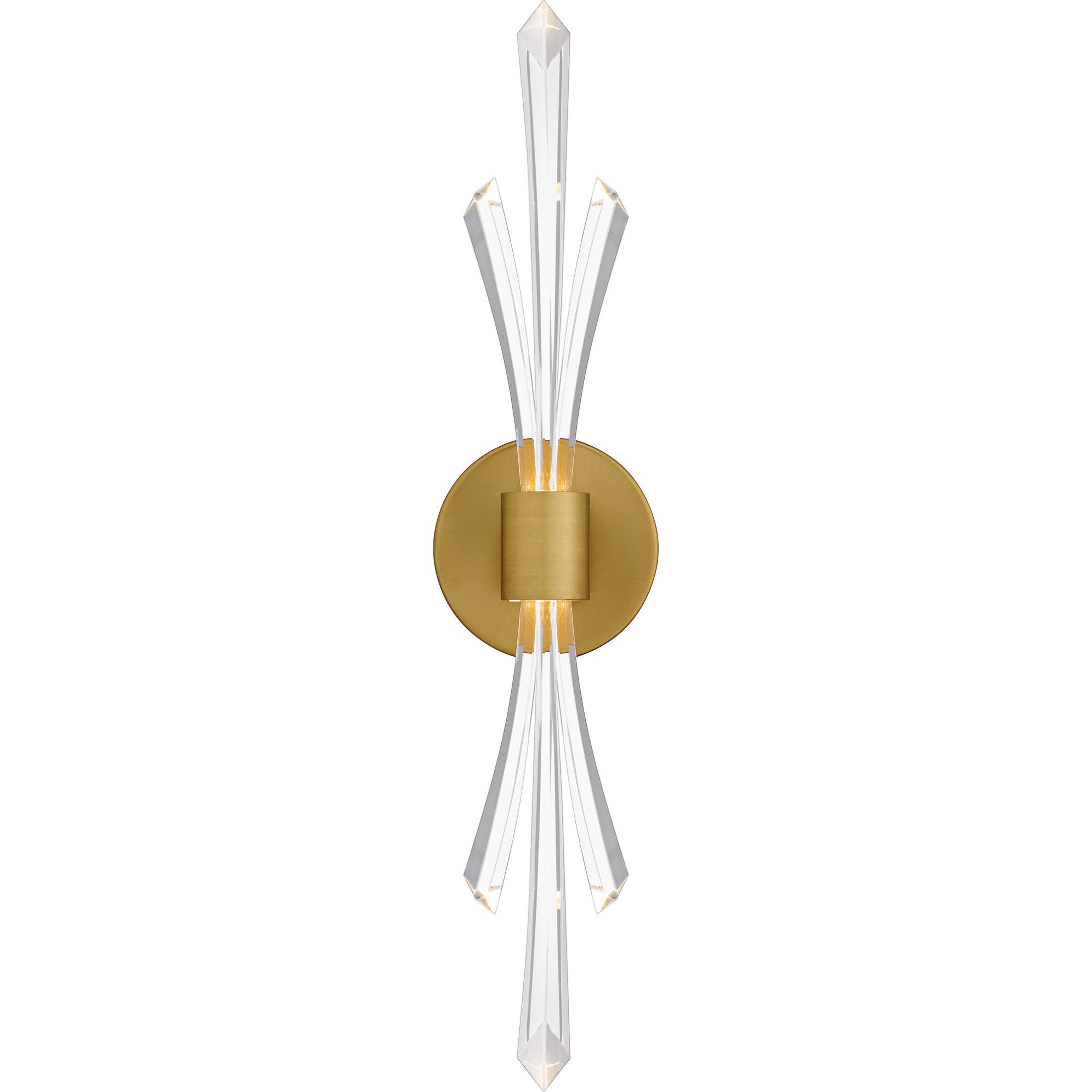 Quoizel Cecily Wall Sconce Wall Light in Brushed Gold, Small CCY8805BRG - Open Box