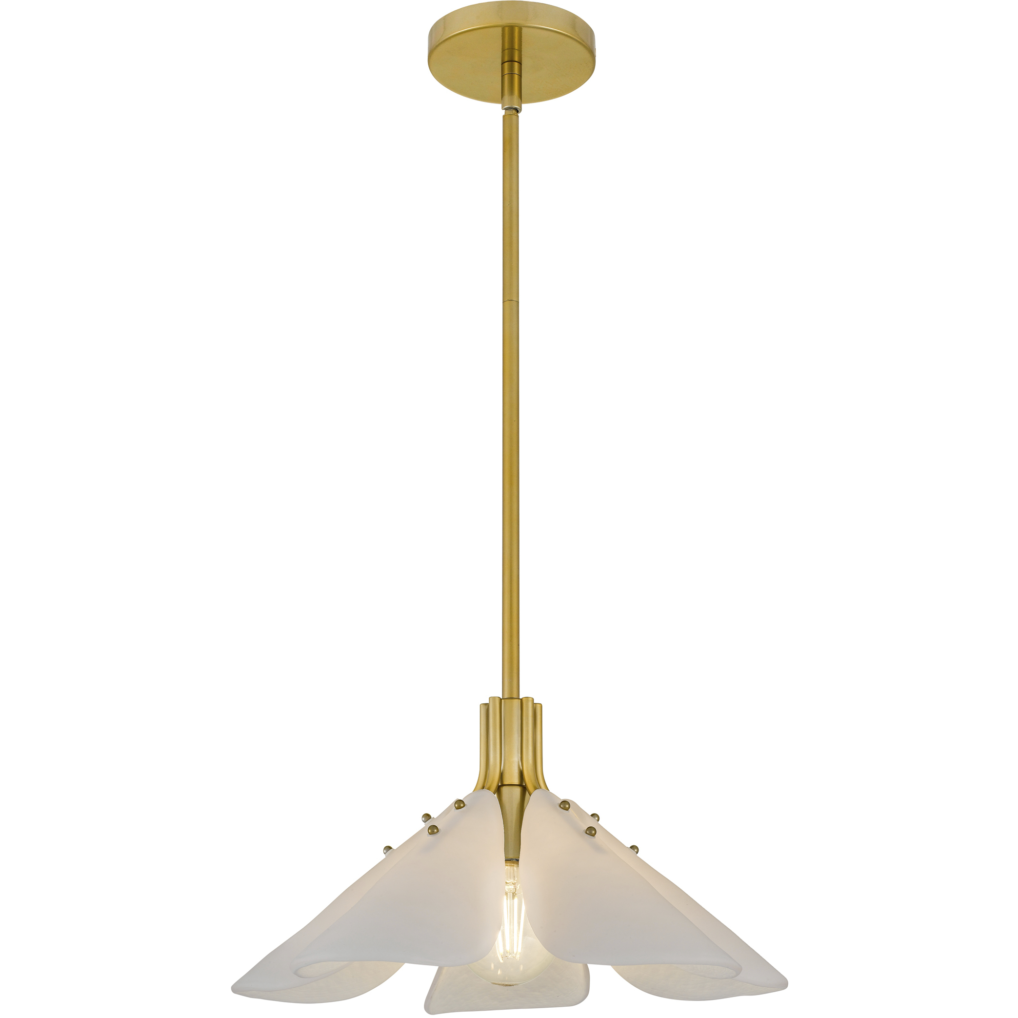 Milton 1 Light 17.5 inch Light Gold Pendant Ceiling Light