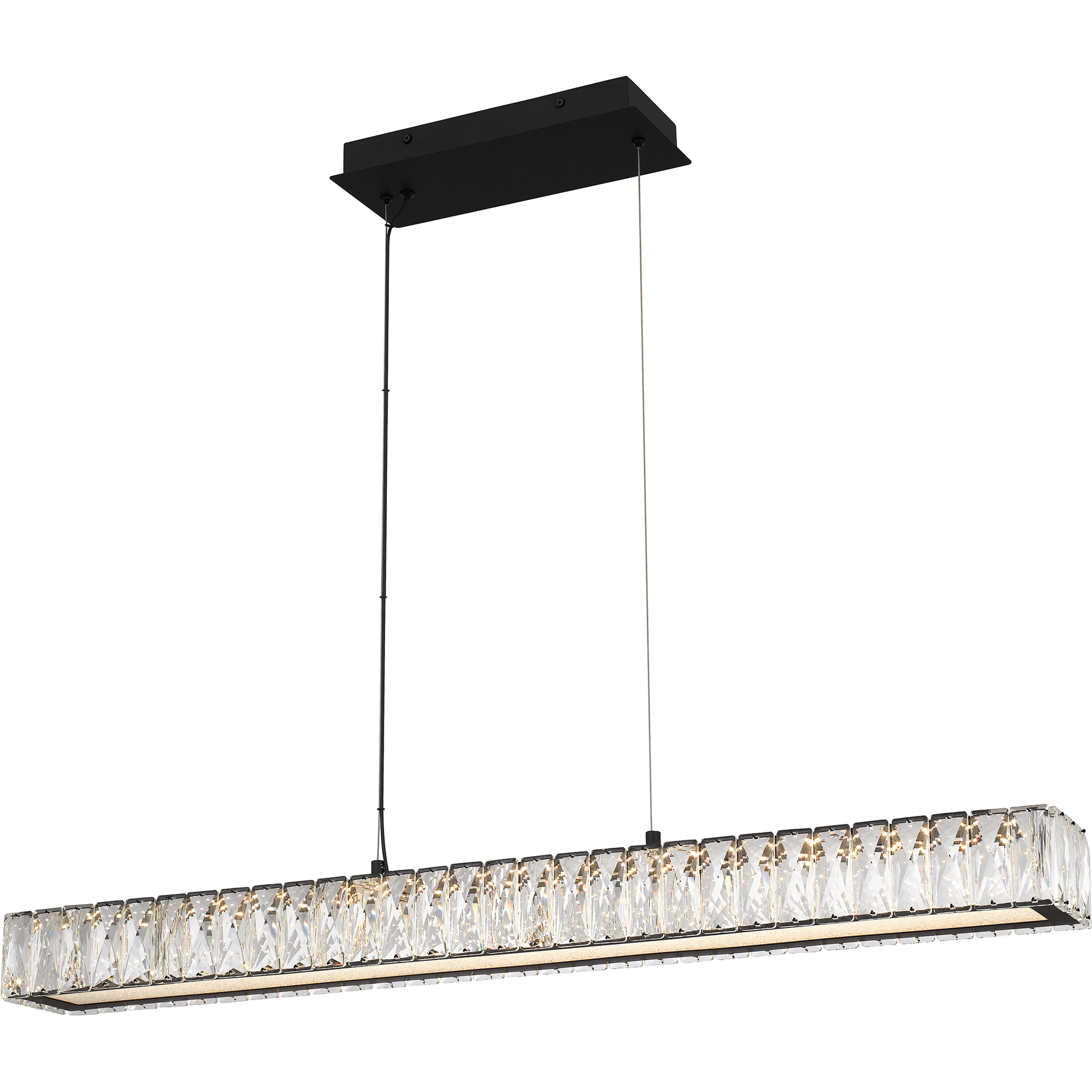 Reese LED 37 inch Matte Black Island Light Ceiling Light, Medium
