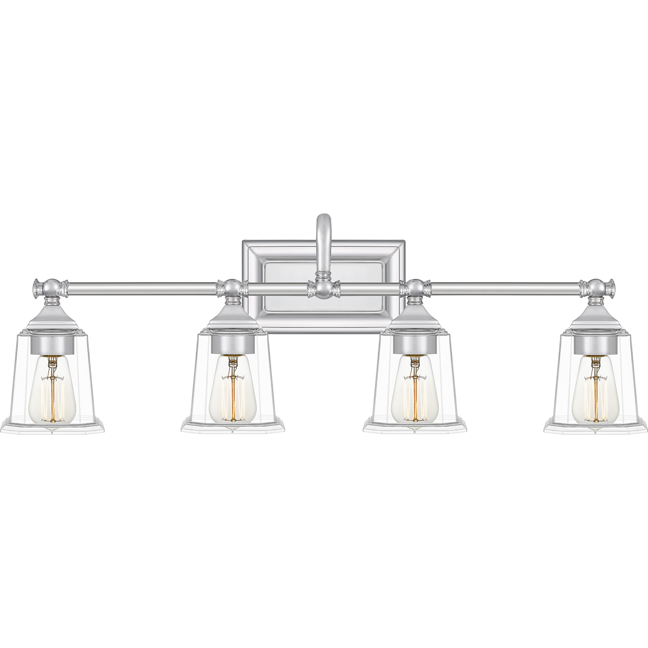 Nicholas 4 Light 31 inch Polished Chrome Bath Light Wall Light